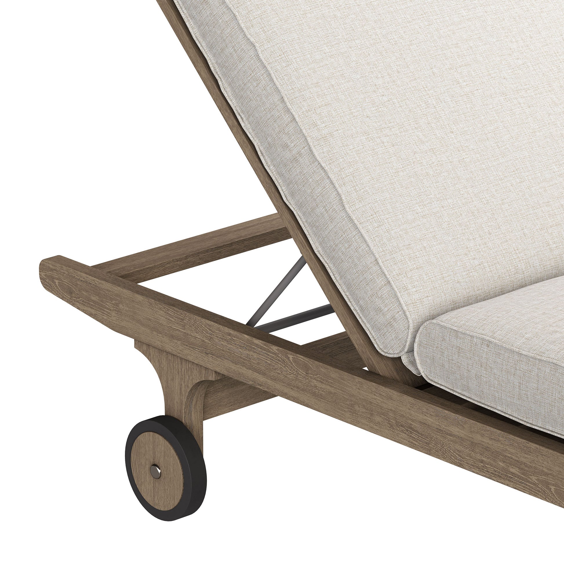 Saratoga Outdoor Teak Chaise Lounge Chair