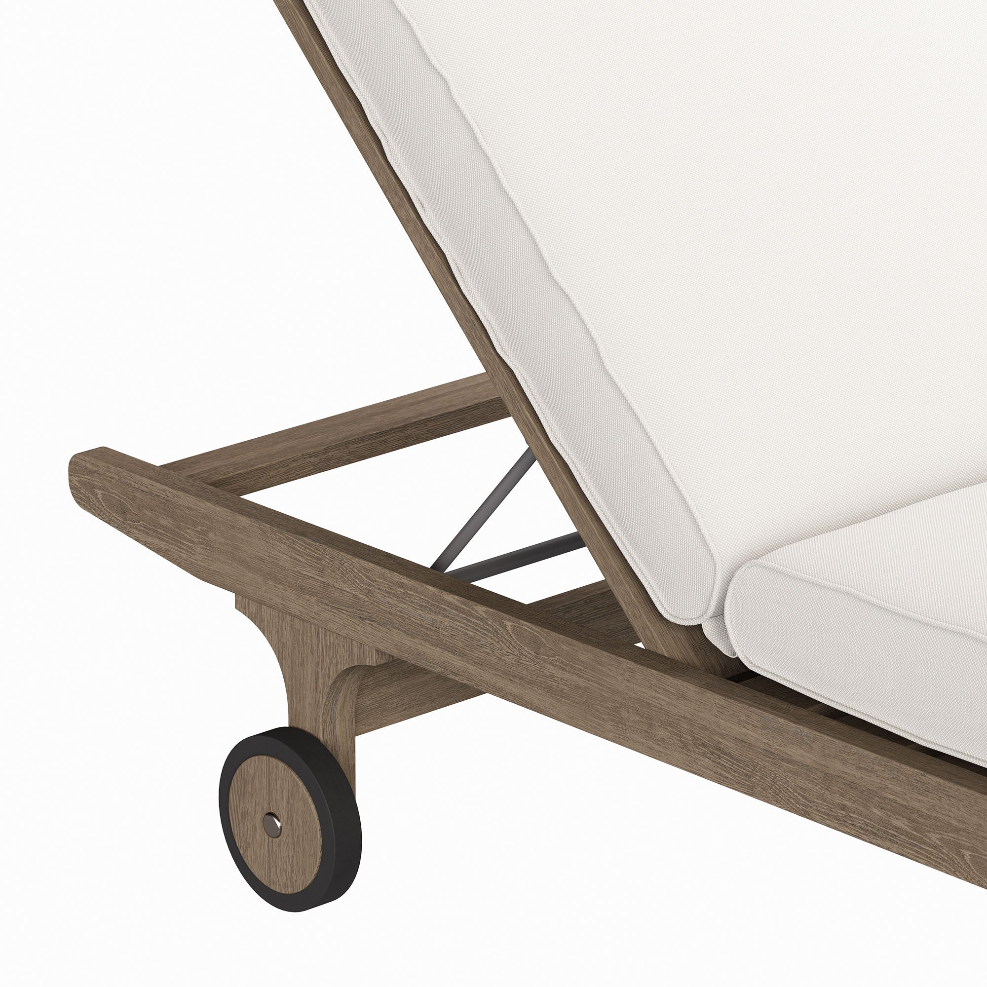 Saratoga Outdoor Teak Chaise Lounge Chair
