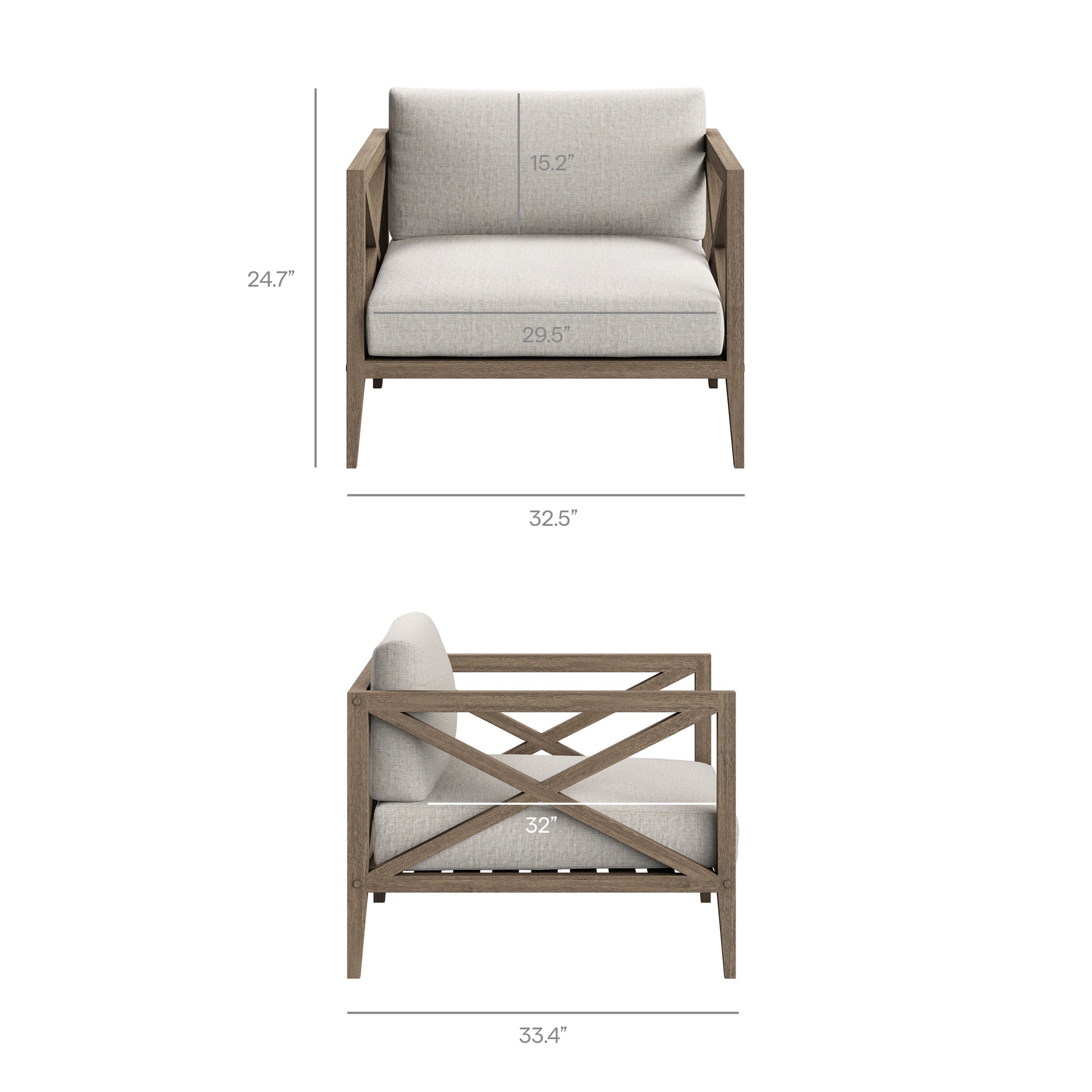 Northlake Outdoor Teak Armchair