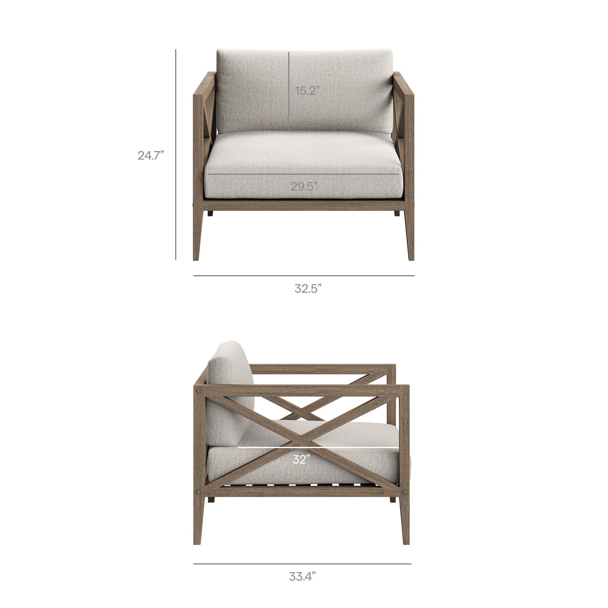 Northlake Outdoor Teak Armchair