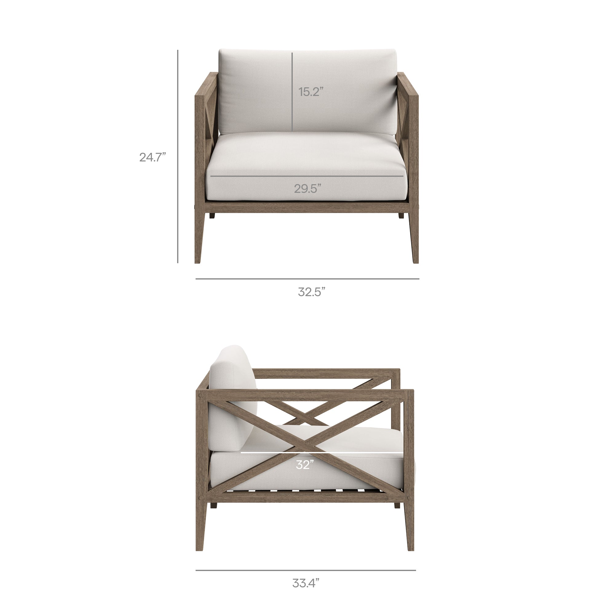 Northlake Outdoor Teak Armchair