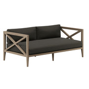 Northlake Outdoor Teak Loveseat - Weathered Gray Flint