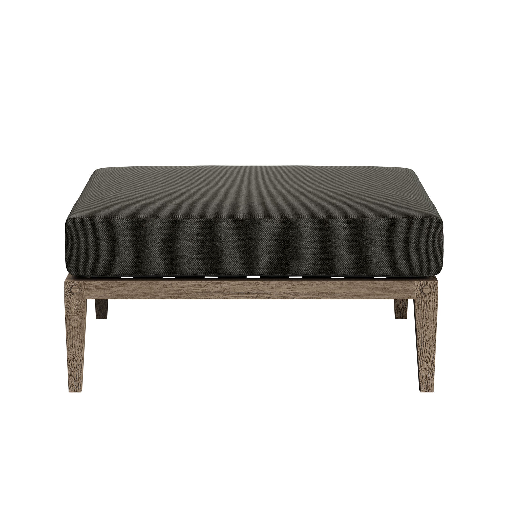Northlake Outdoor Teak Wood Loveseat and Ottoman Set