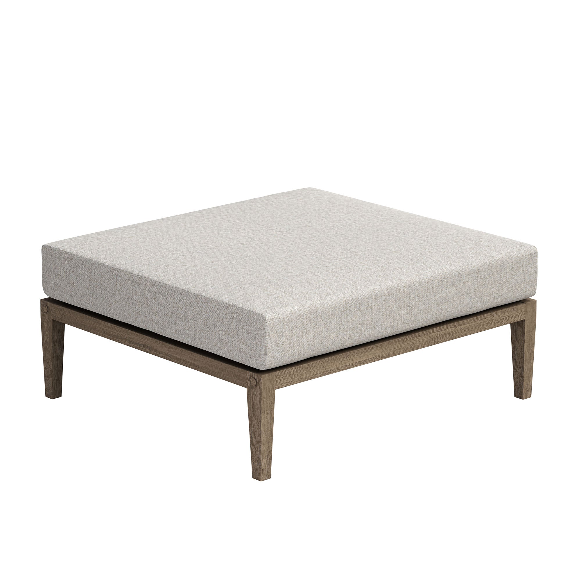 Northlake Outdoor Teak Wood Loveseat and Ottoman Set