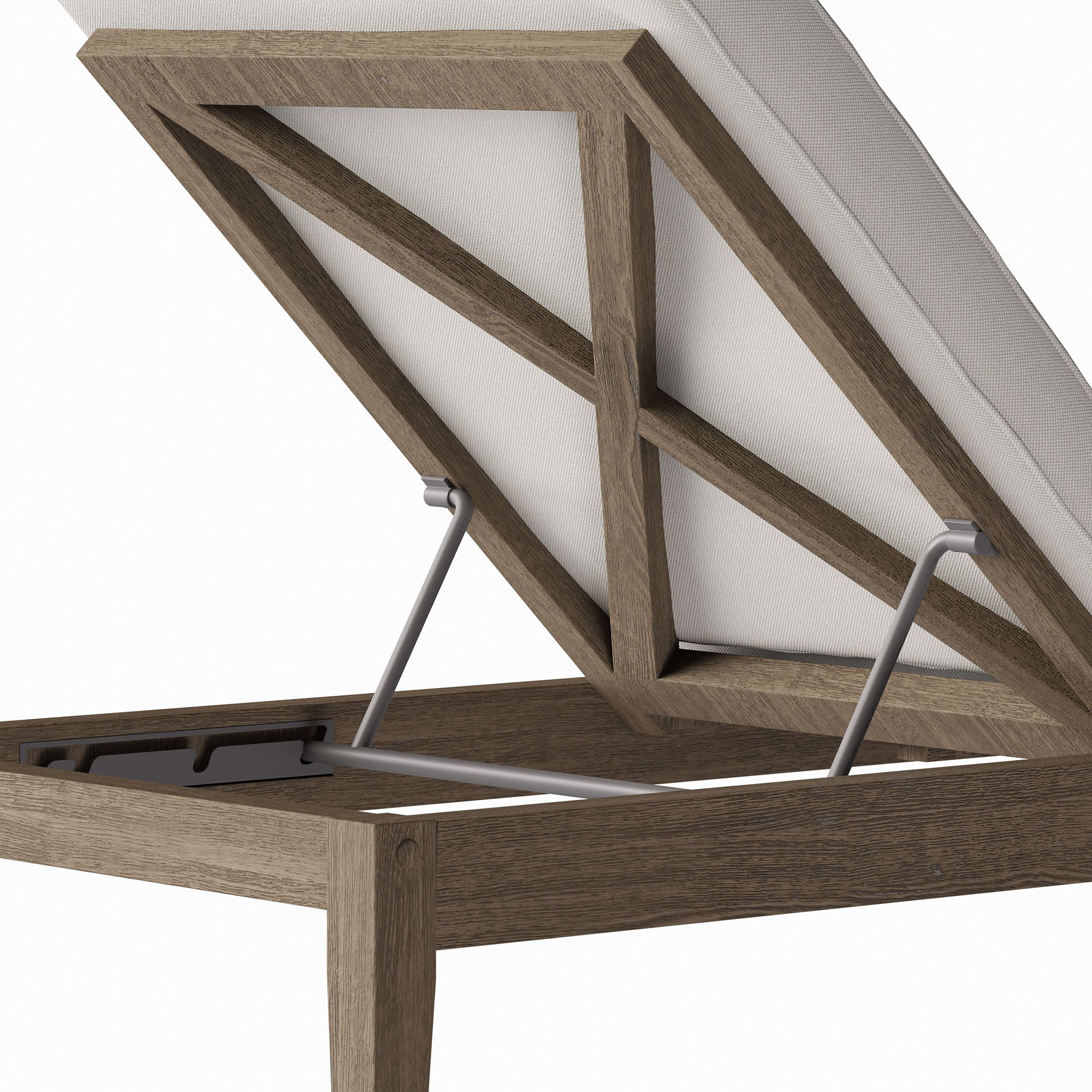 Northlake Outdoor Teak Chaise Lounge