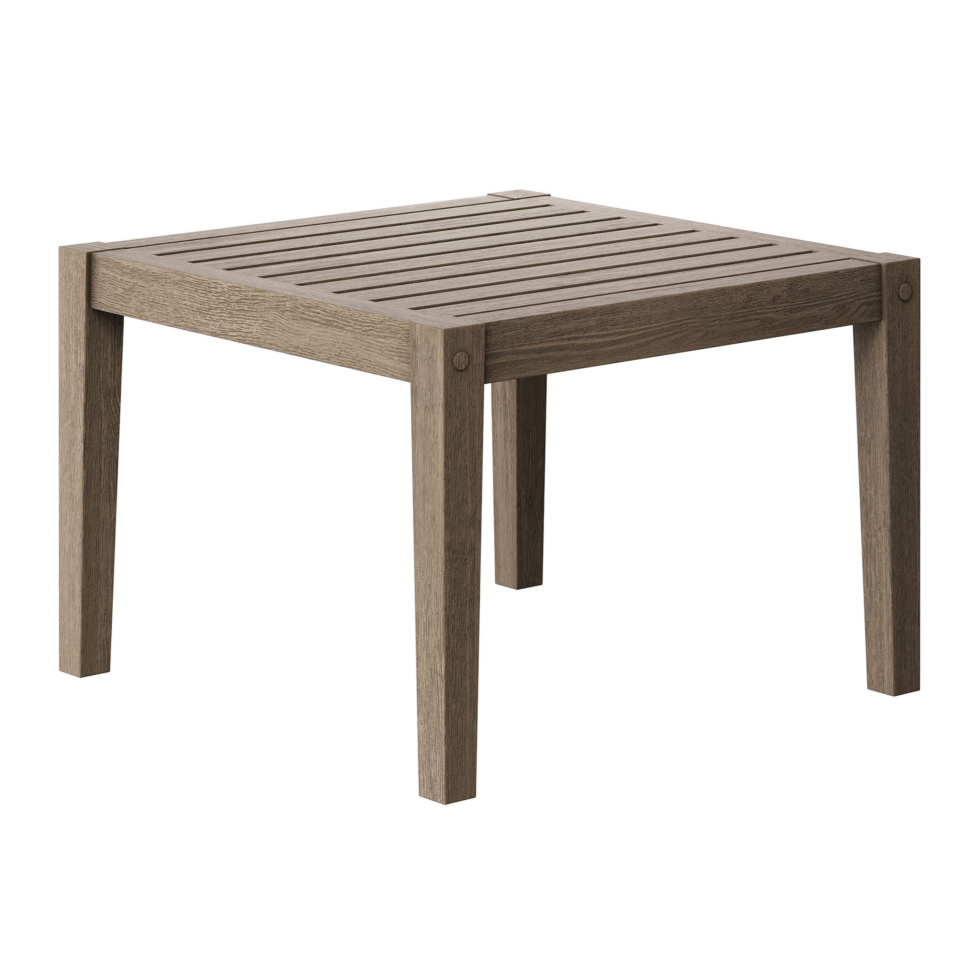 Northlake Square Outdoor Patio Teak Side Table
