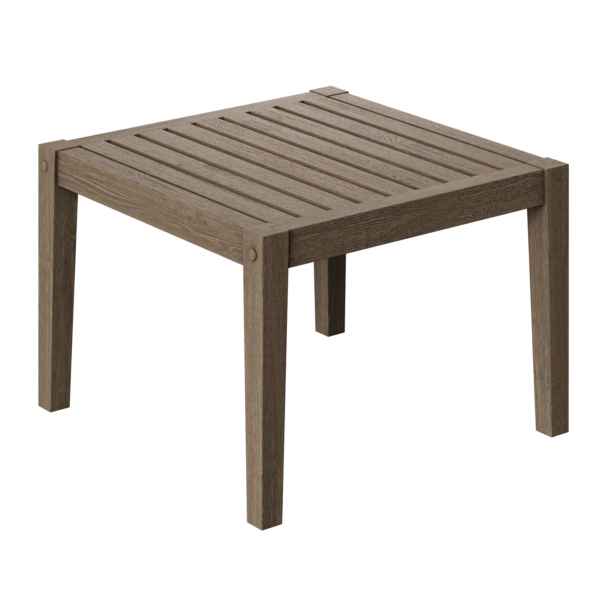 Northlake Square Outdoor Patio Teak Side Table