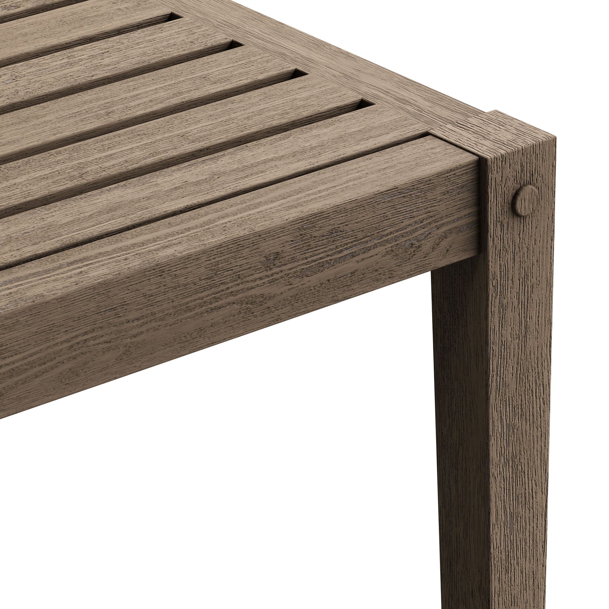 Northlake Square Outdoor Patio Teak Side Table