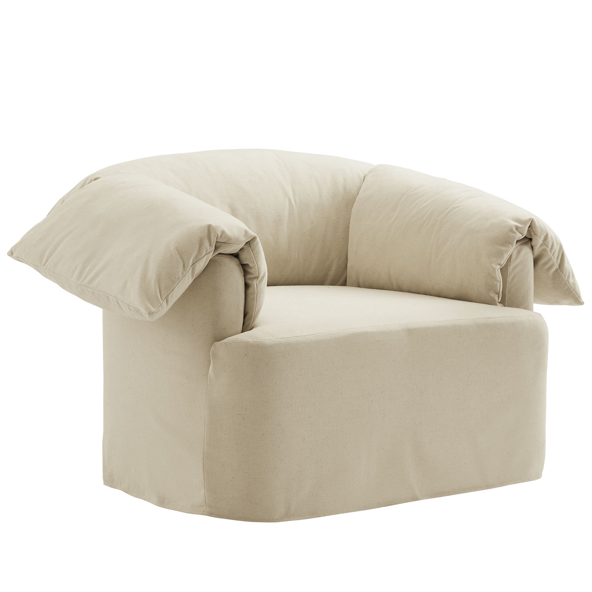 Lark Slipcovered Fabric Oversized Armchair