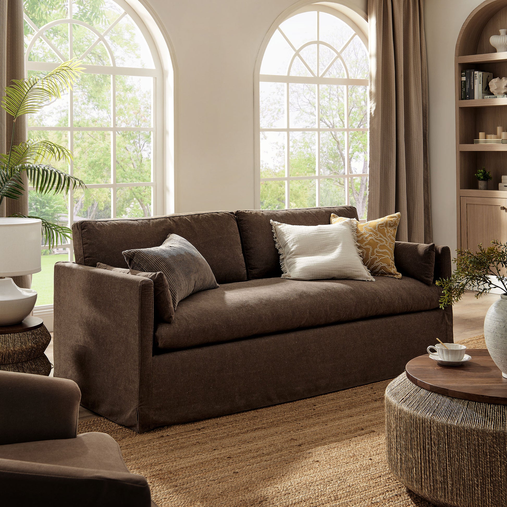 Wellfleet 85" Slipcovered Fabric Sofa
