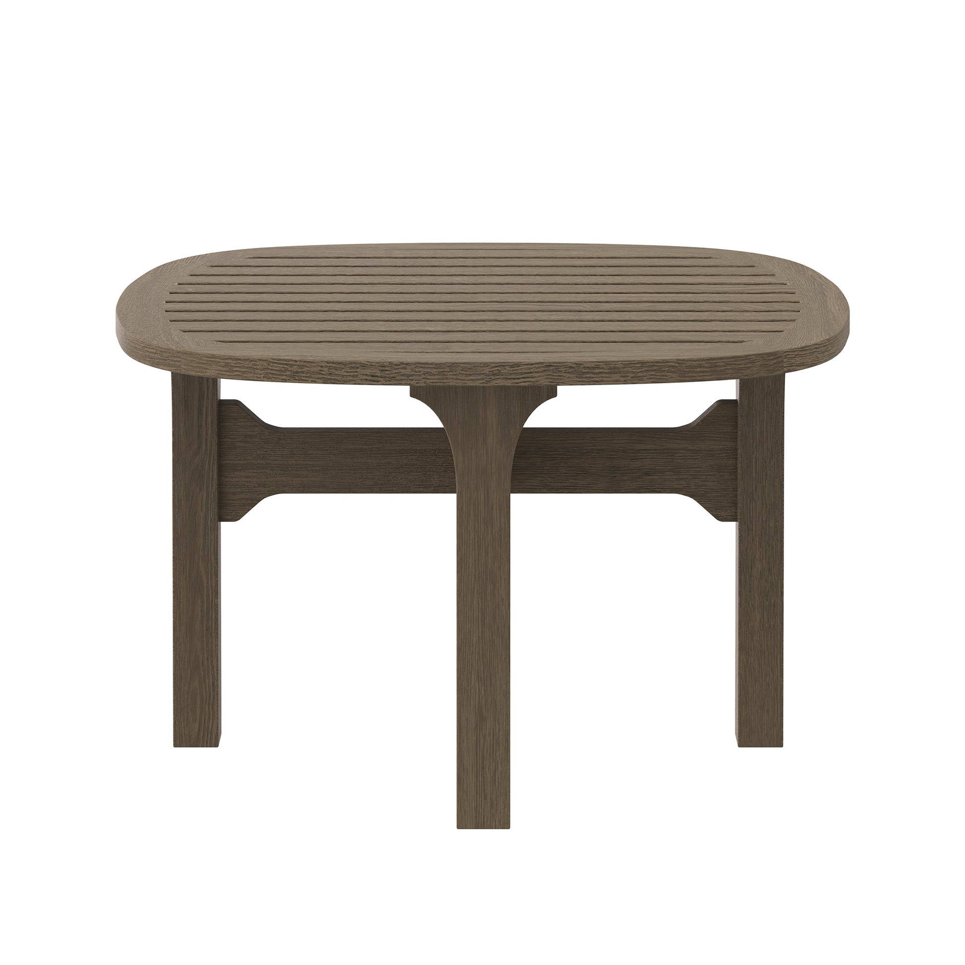 Saratoga Square Outdoor Patio Teak Wood Side Table