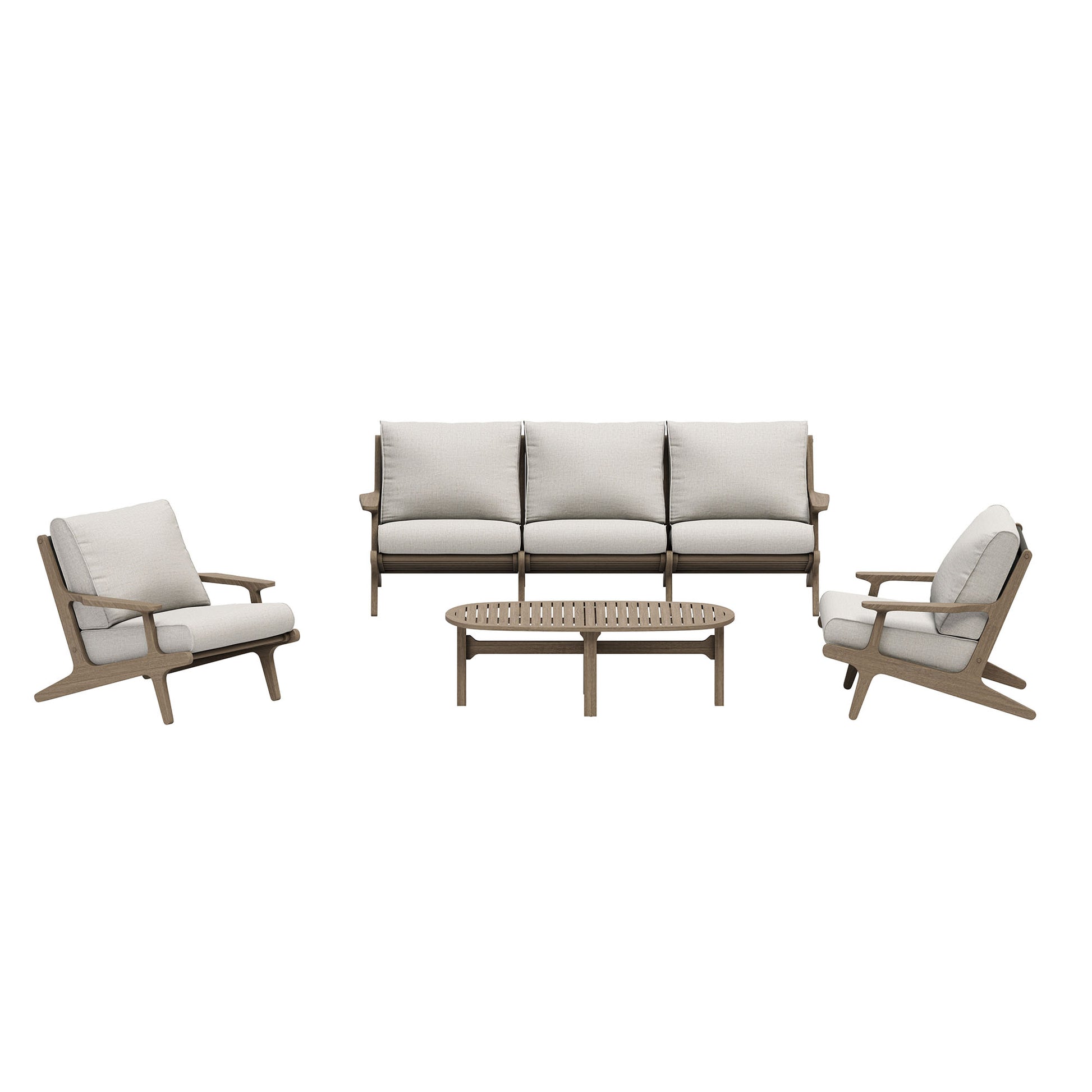 Saratoga 4-Piece Outdoor Teak Wood Furniture Set