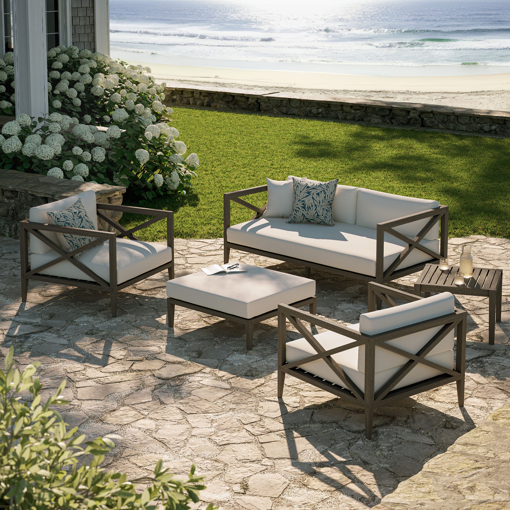 Northlake 5-Piece Outdoor Teak Wood Furniture Set