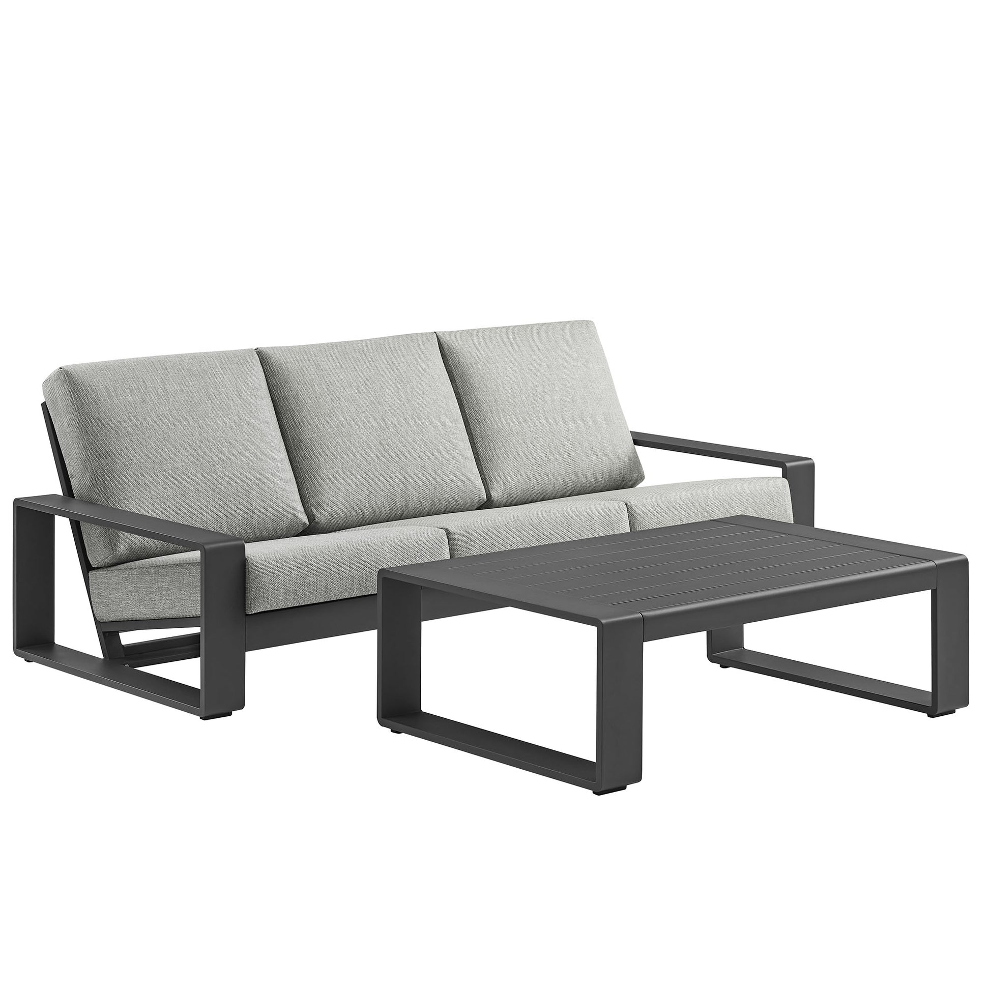 Lirienne 2-Piece Outdoor Patio Aluminum Furniture Set