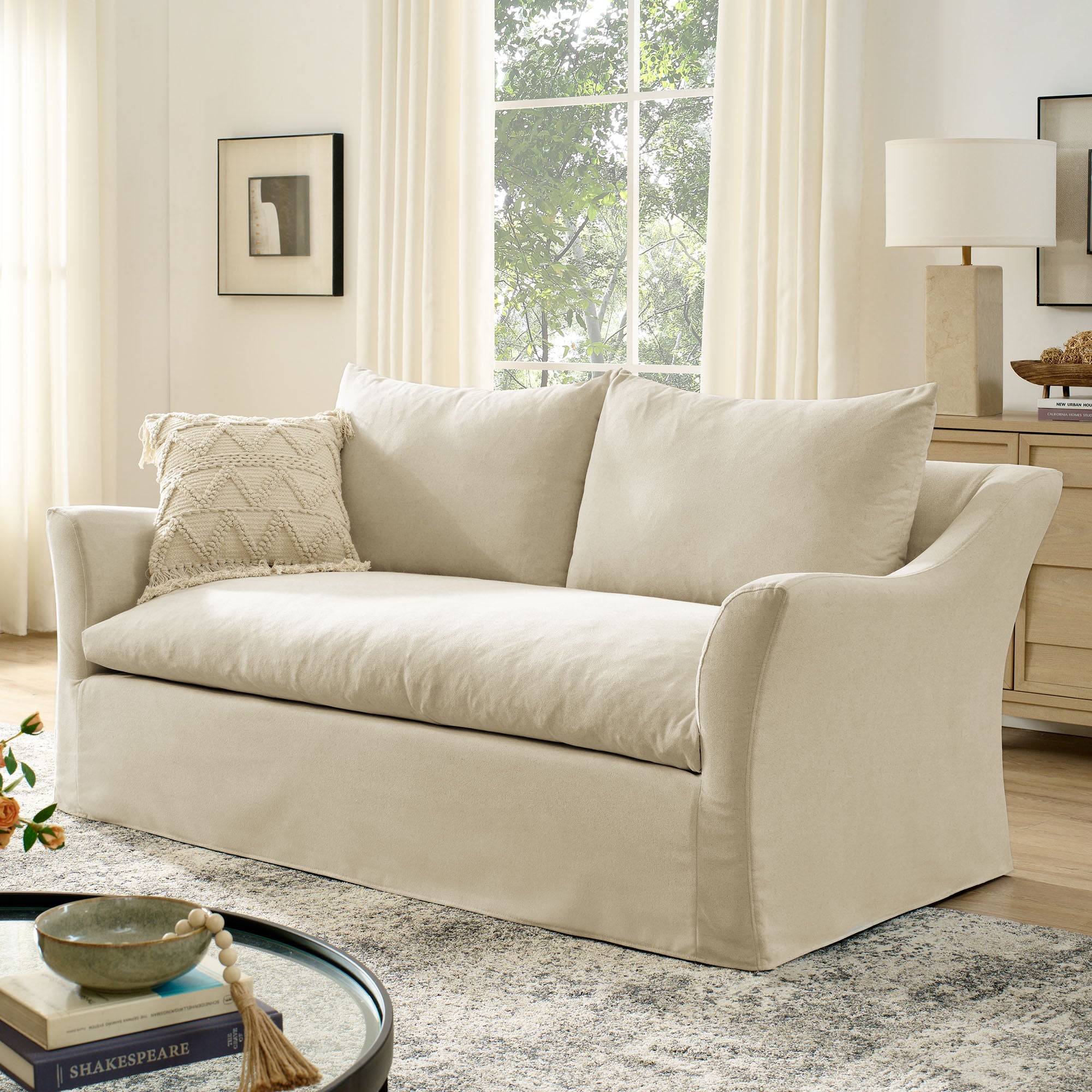 Somerset 70" Linen Blend Loveseat