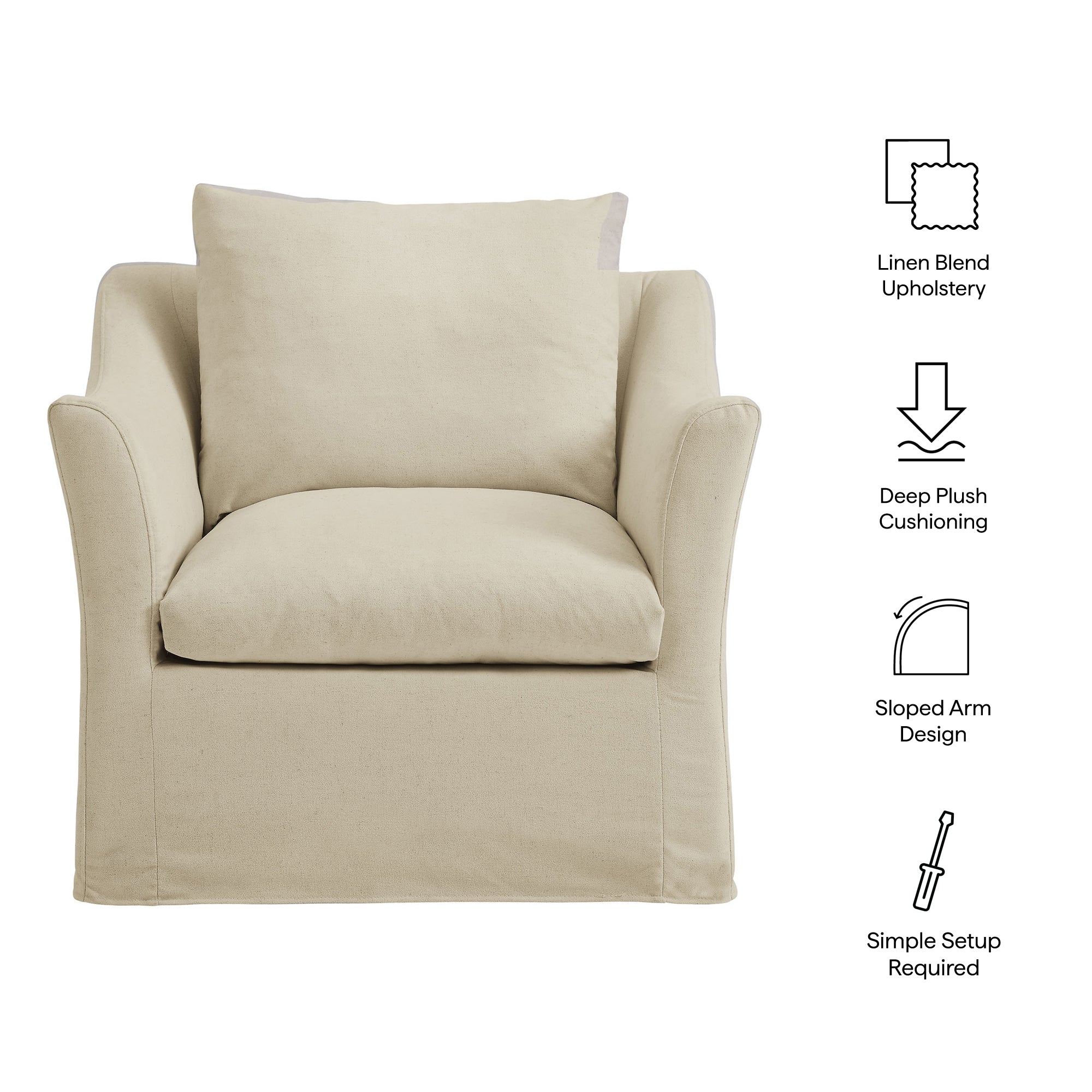 Somerset Linen Blend Armchair
