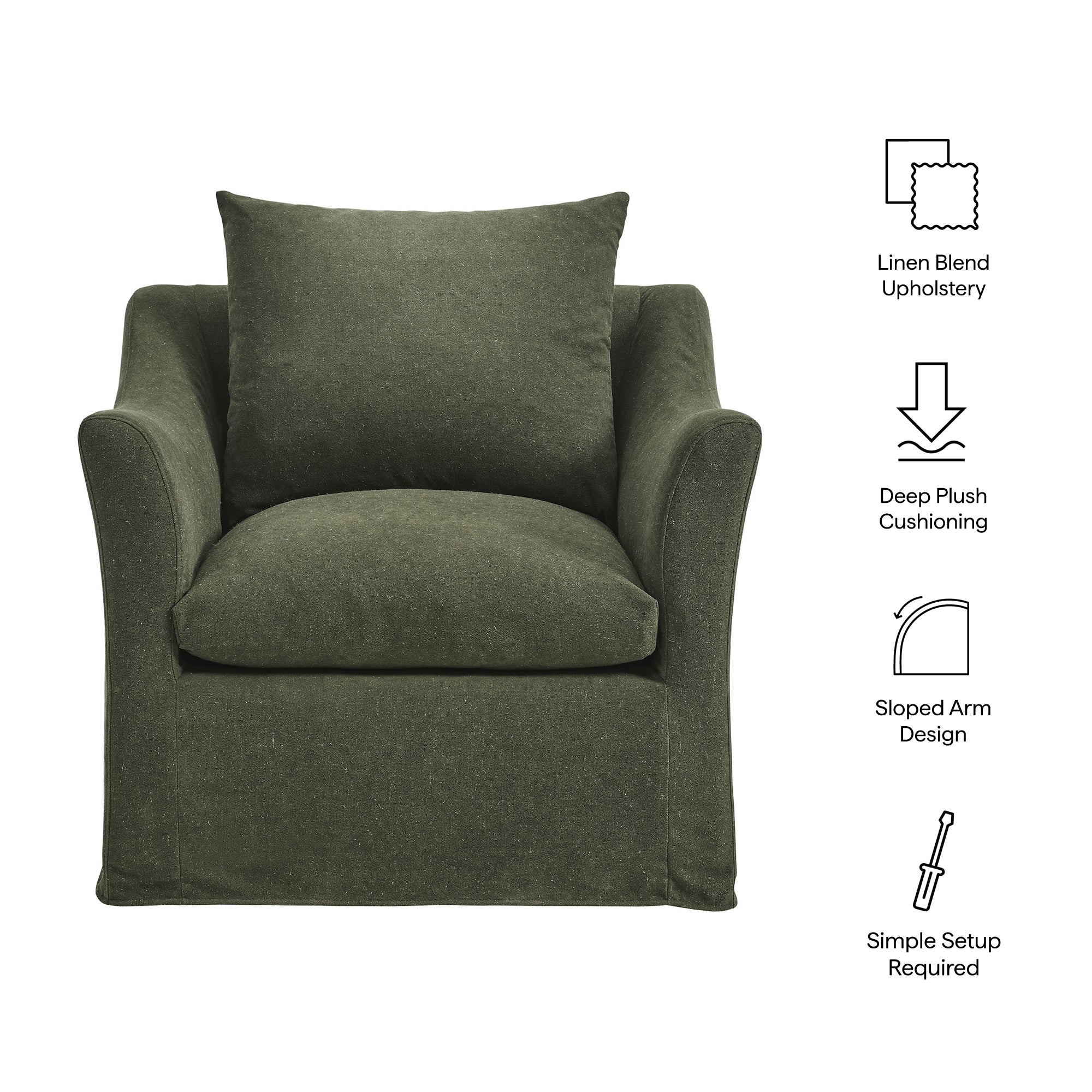 Somerset Linen Blend Armchair