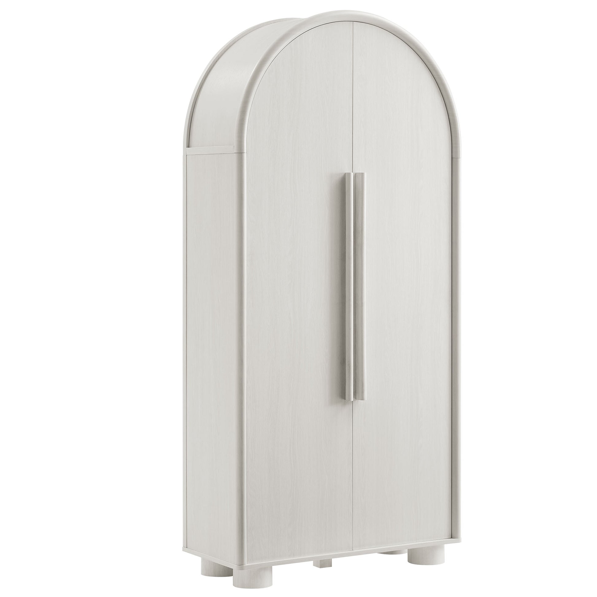 Bellamy Tall Arched Storage Cabinet - Ash