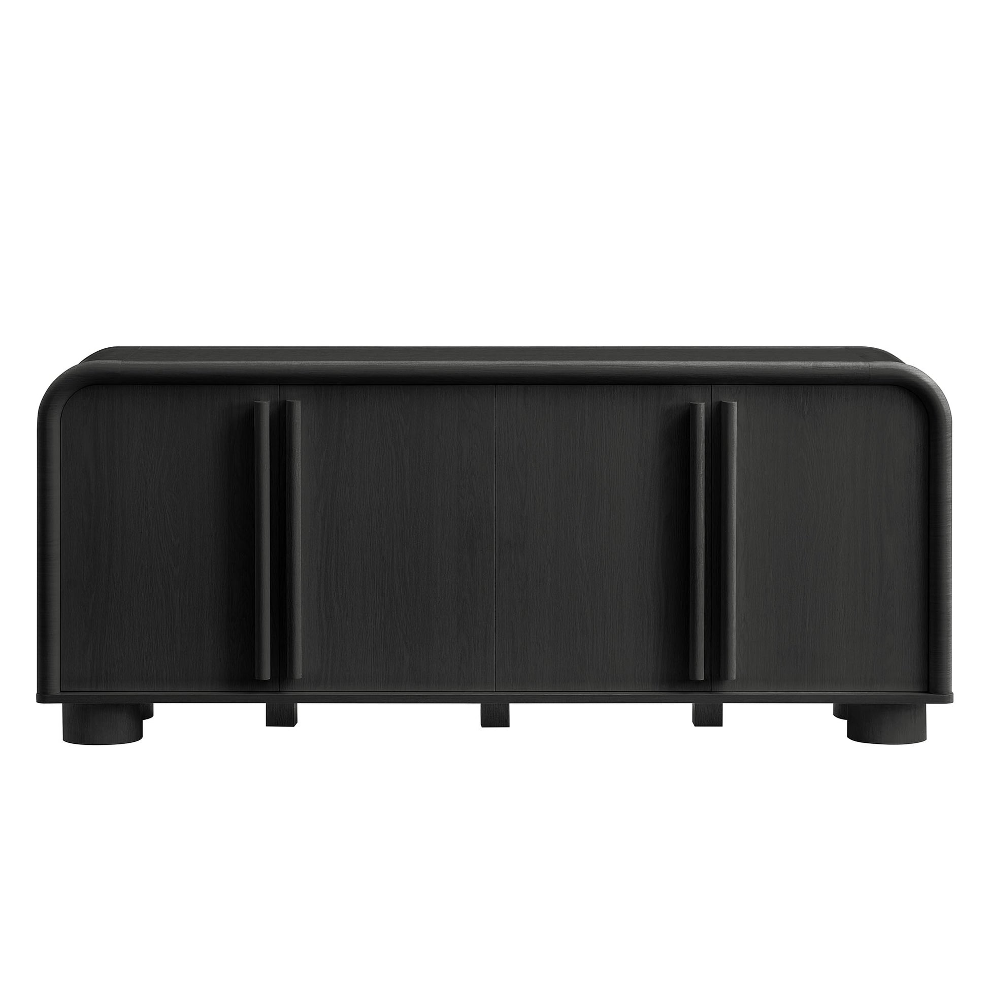 Bellamy Curved 4-Door Sideboard Cabinet