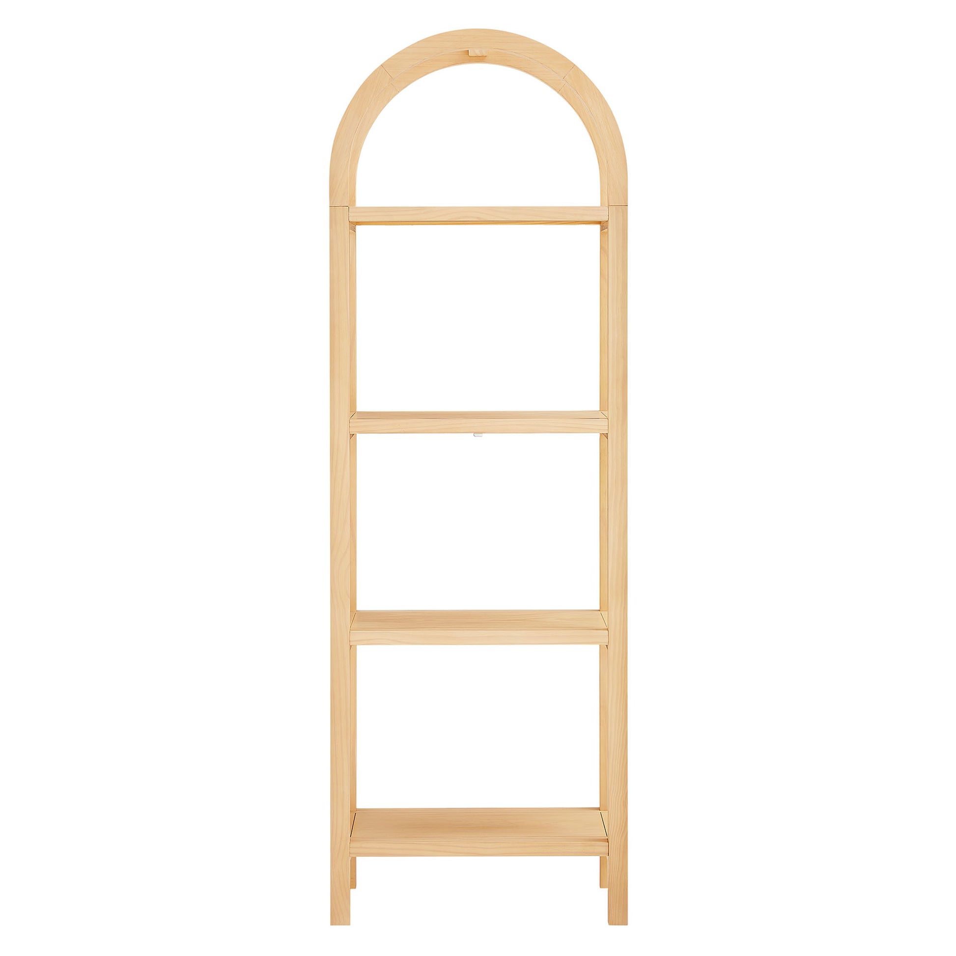 Vexley 72 Inch Tall Narrow Arched Bookshelf