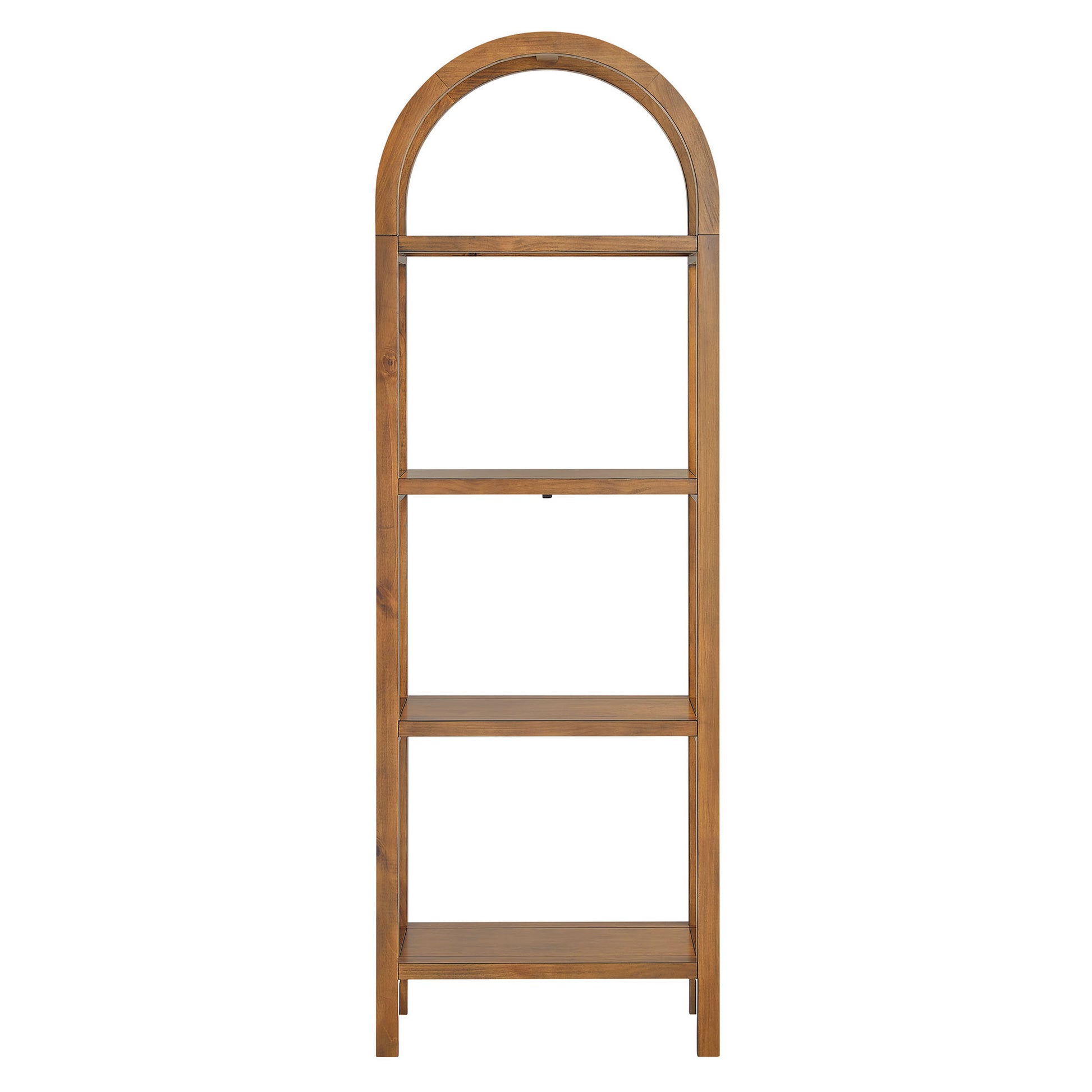 Vexley 72 Inch Tall Narrow Arched Bookshelf