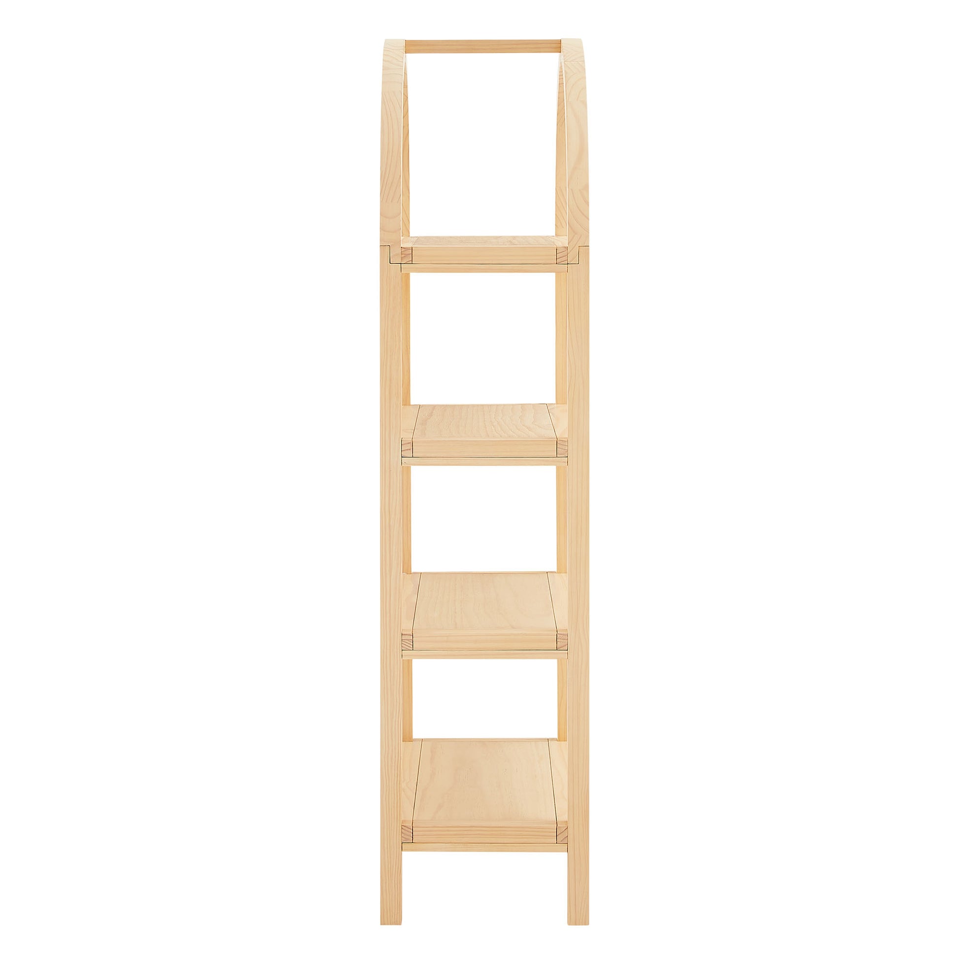 Vexley 60 Inch Arched Bookshelf