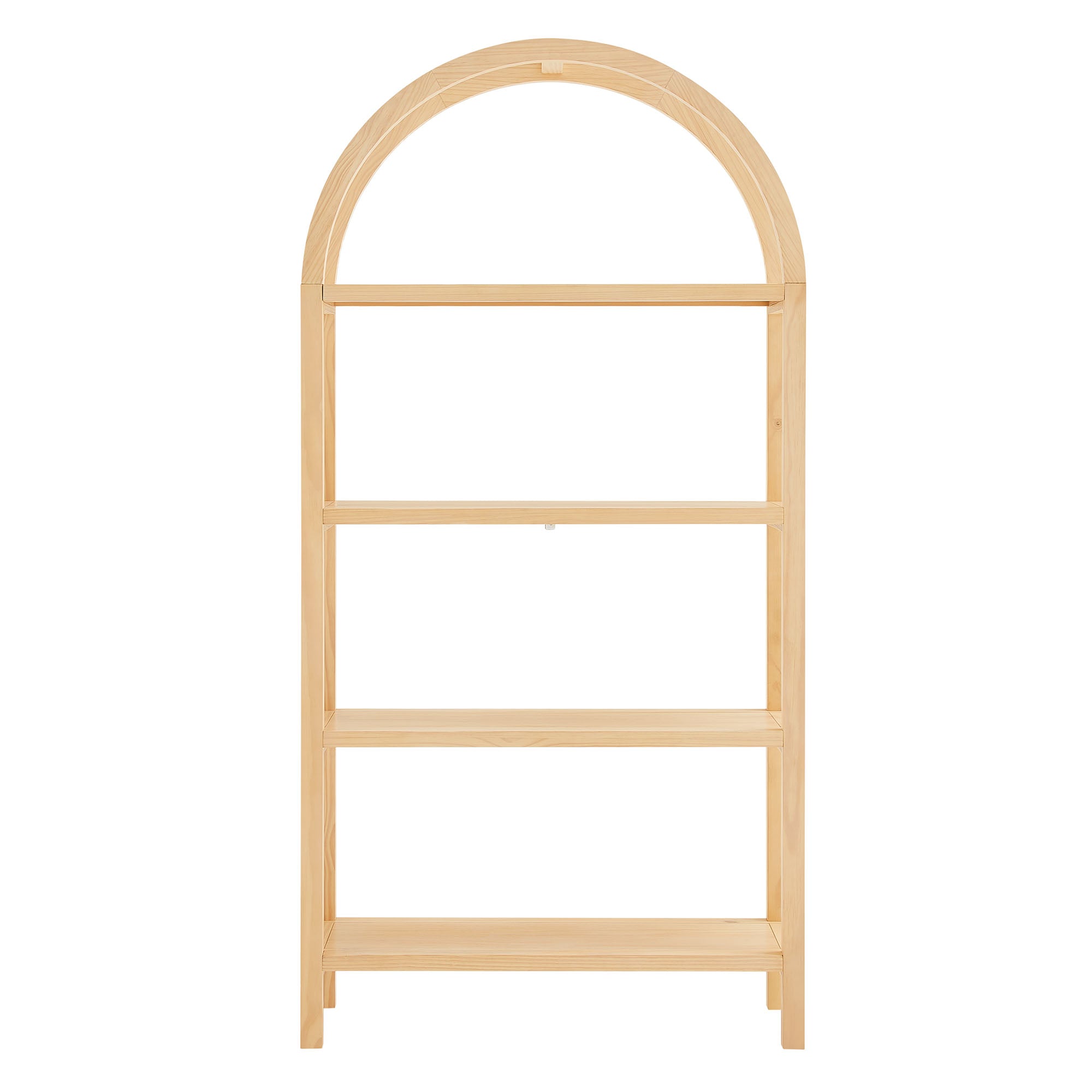 Vexley 72 Inch Large Arched Bookshelf