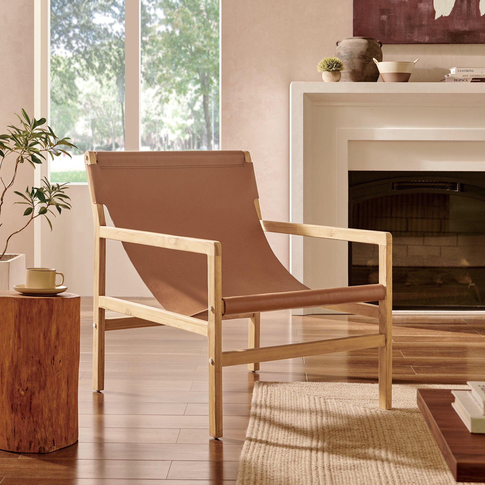 Sonora Leather Sling Chair