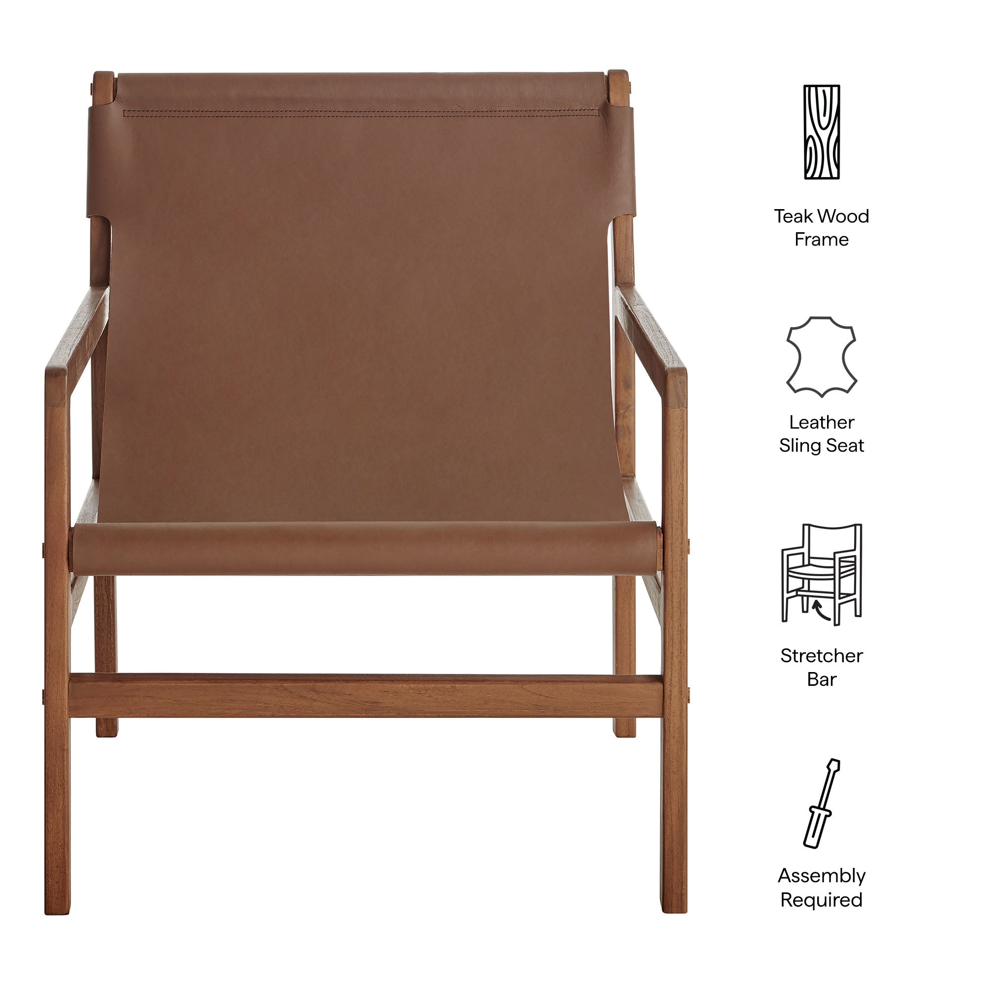 Sonora Leather Sling Chair