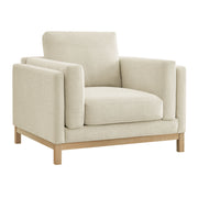 Roscoe Fabric Armchair - Ivory