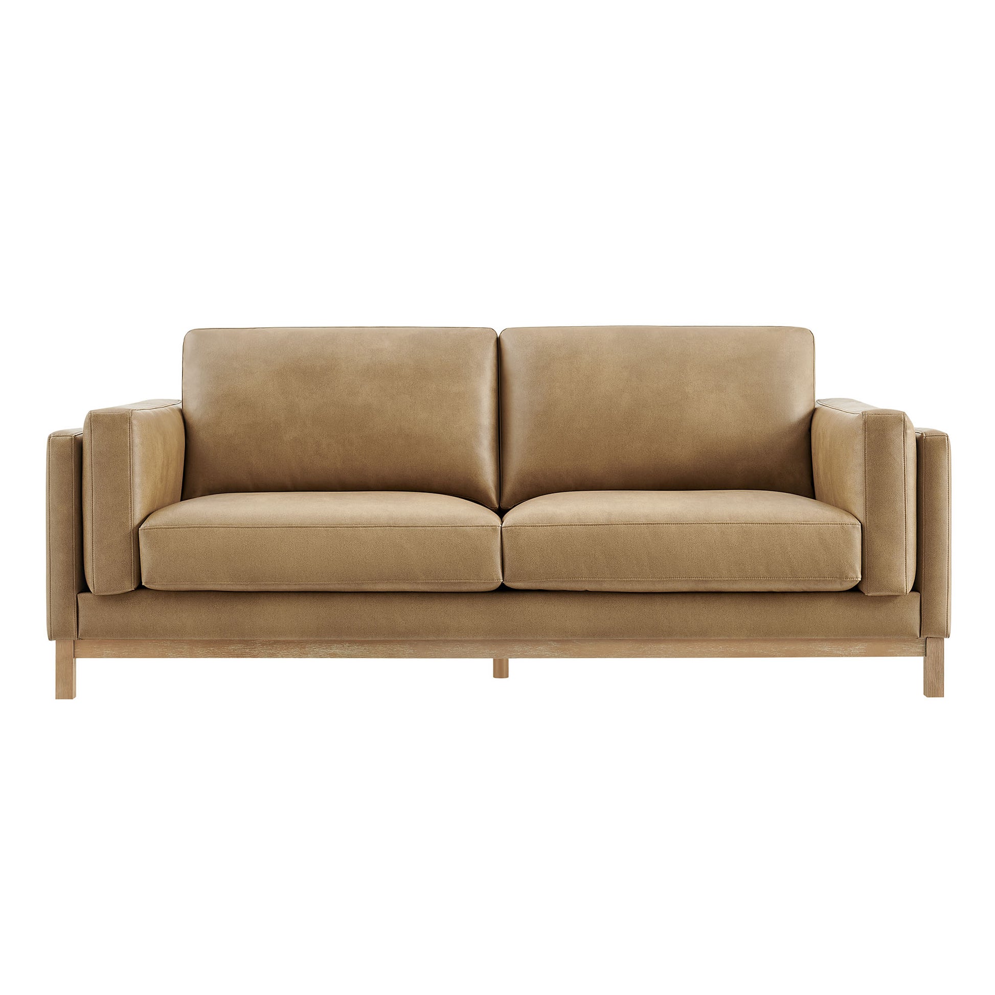 Roscoe 81 inch Vegan Leather Sofa
