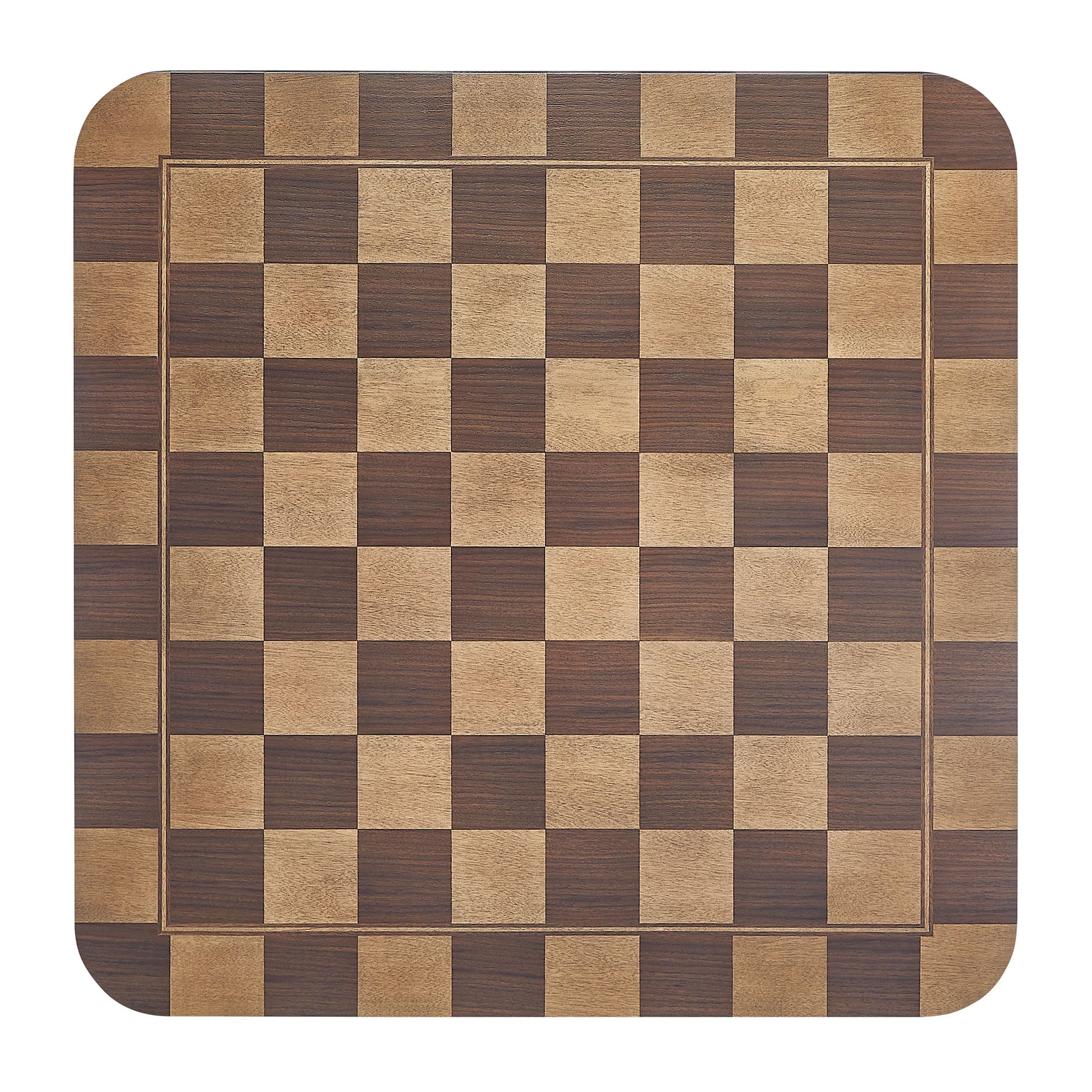 Oscar 36 Inch Square Checkered Dining Table