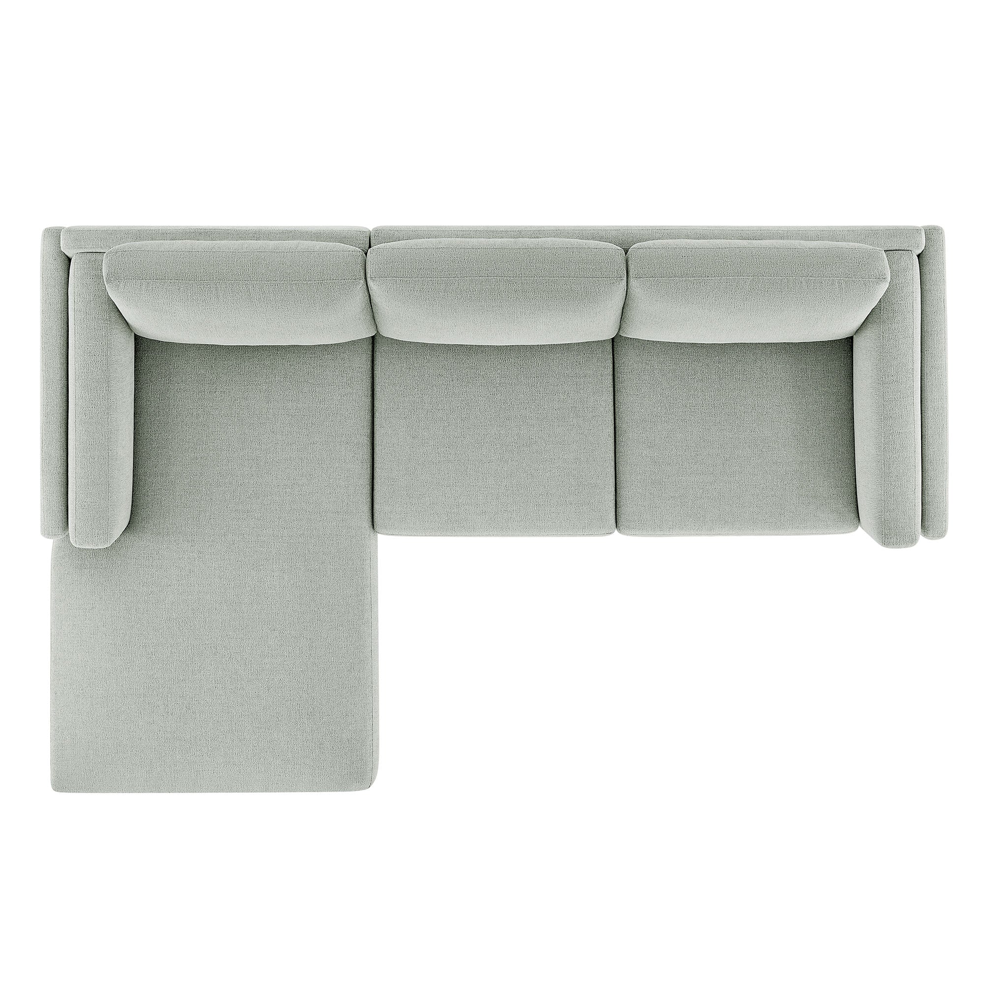 Roscoe Left-Facing Fabric Sectional Sofa with Chaise