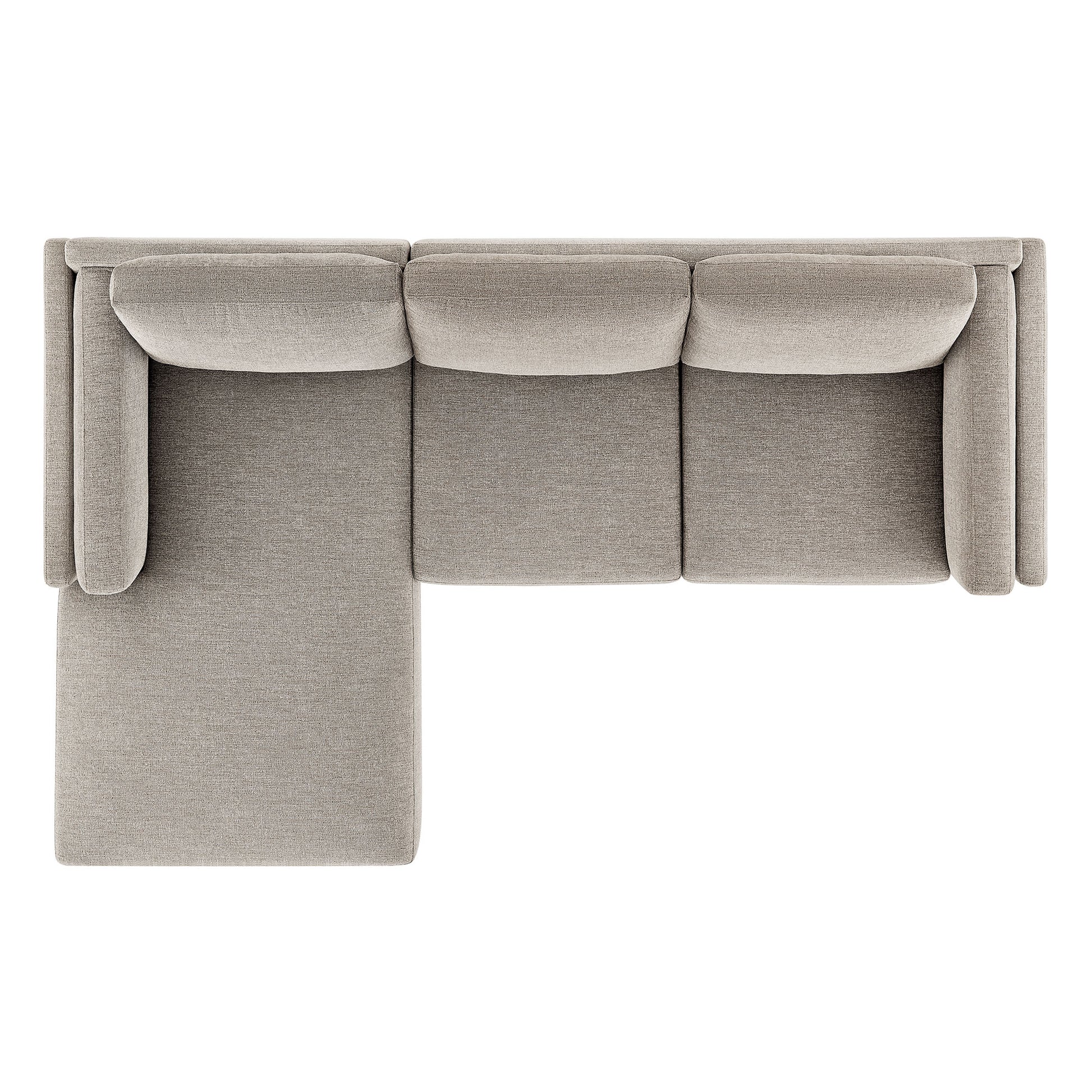Roscoe Left-Facing Fabric Sectional Sofa with Chaise