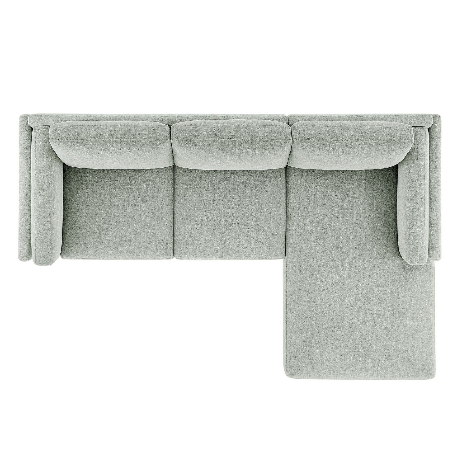 Roscoe Right-Facing Fabric Sectional Sofa with Chaise