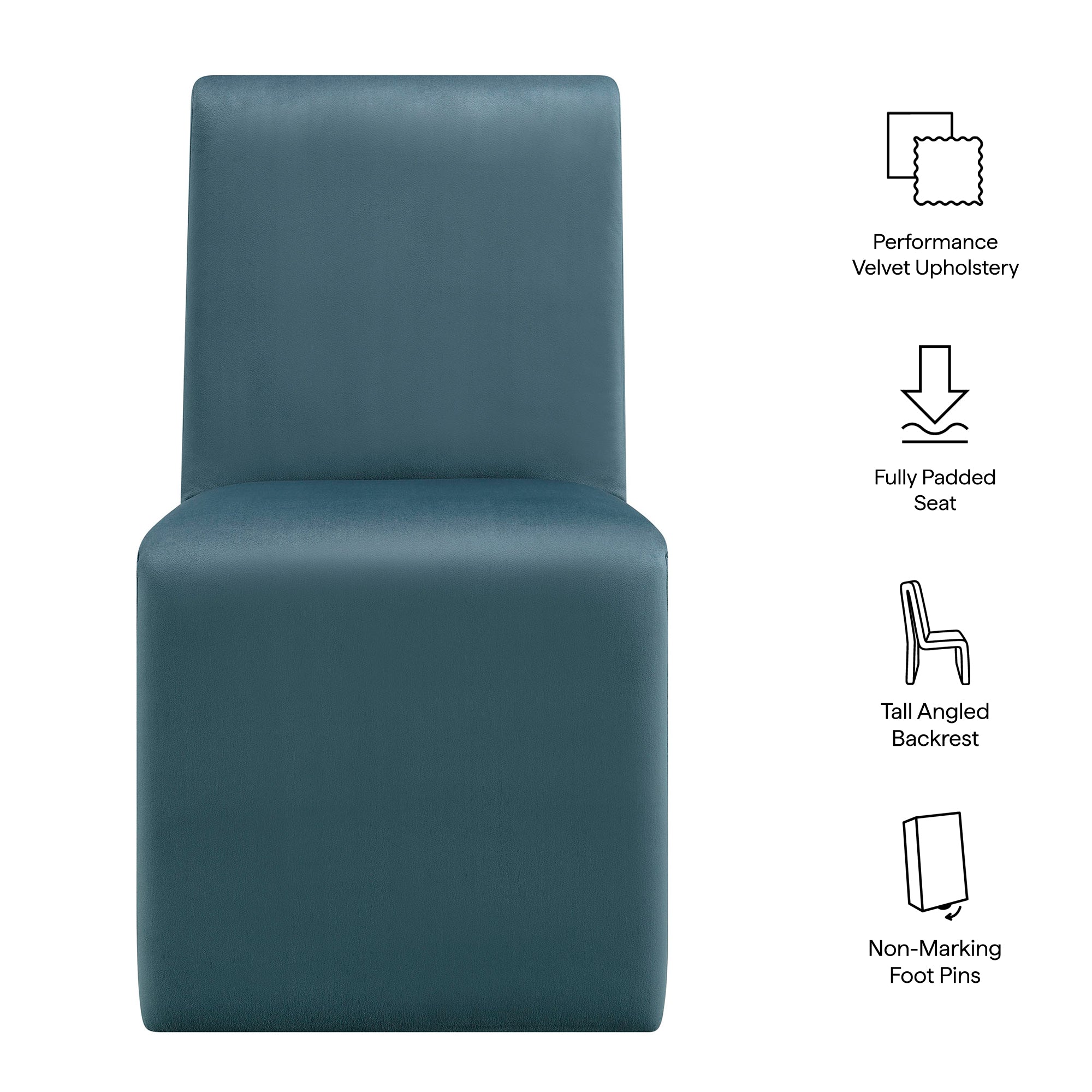 Emory Upholstered Performance Velvet Dining Side Chair