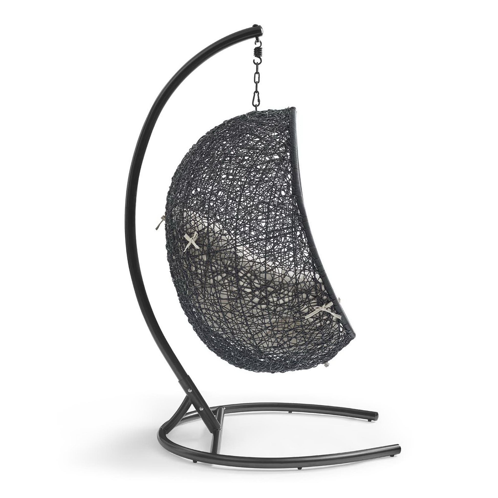 Encase Swing Outdoor Patio Lounge Chair - Gray