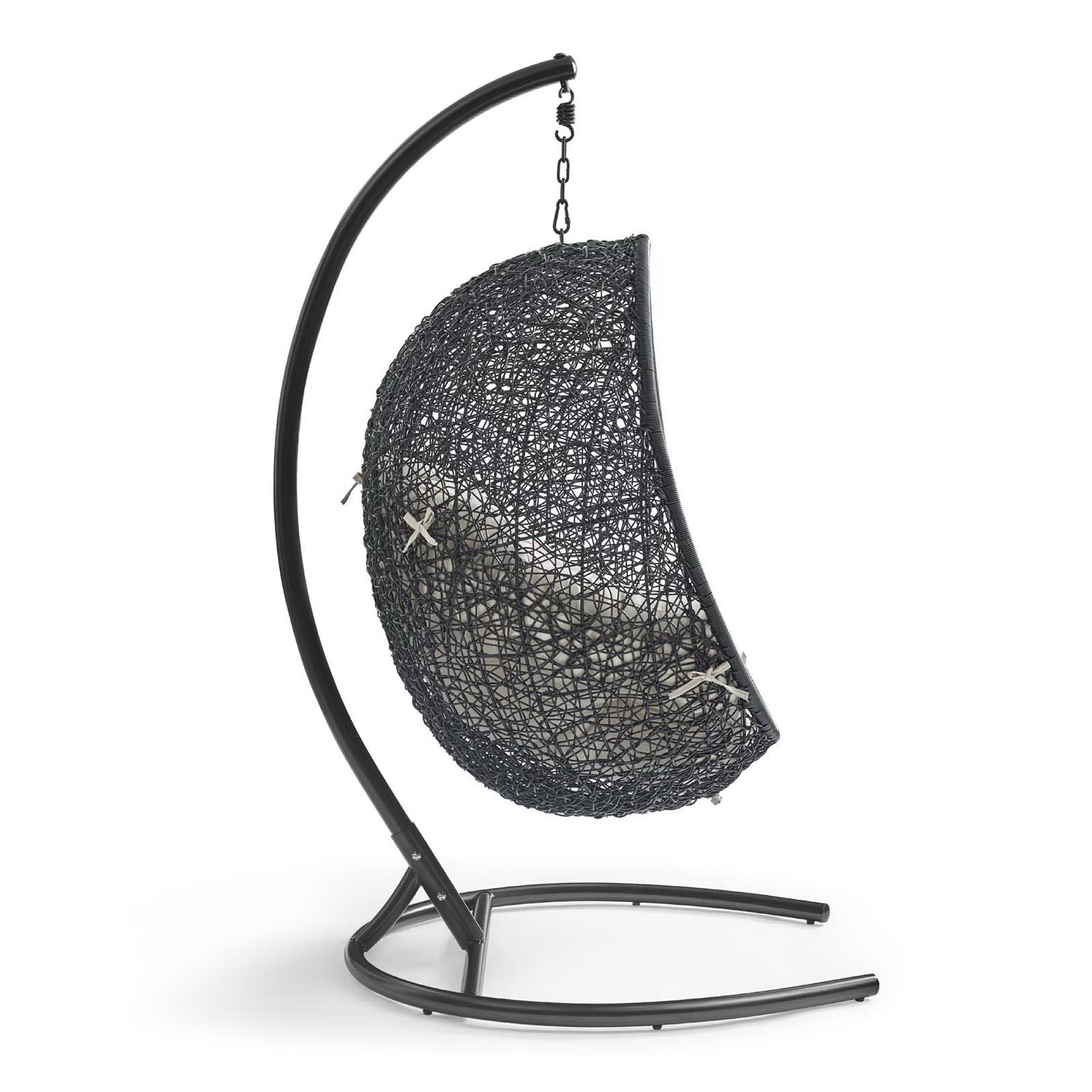 Encase Swing Outdoor Patio Lounge Chair - Gray