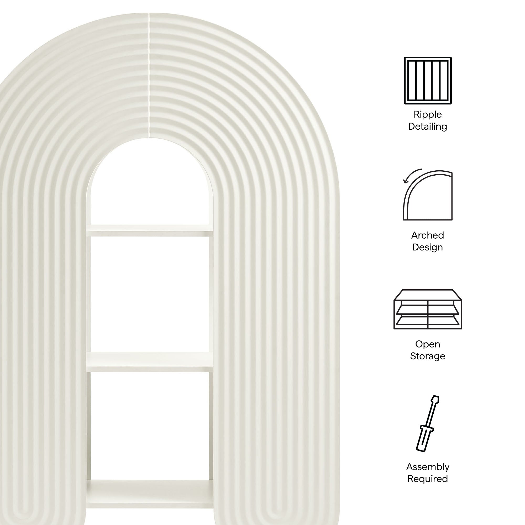 Daydream 58" Arched Bookshelf