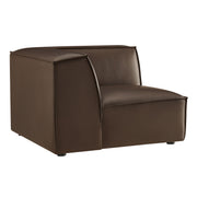 Restore Vegan Leather Modular Corner Chair - Espresso