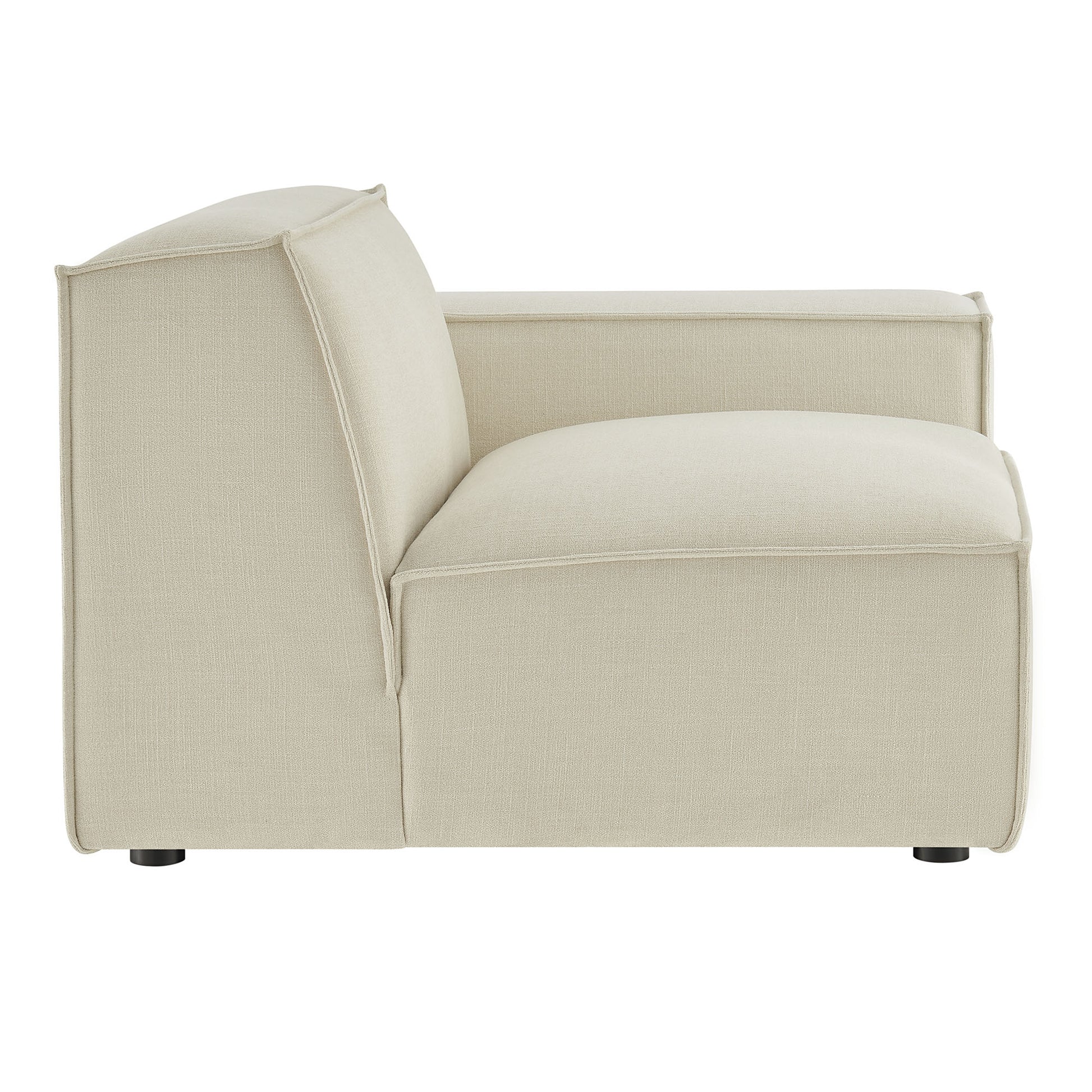 Restore Performance Fabric Upholstered Right-Facing Modular Lounge Chair - Sky