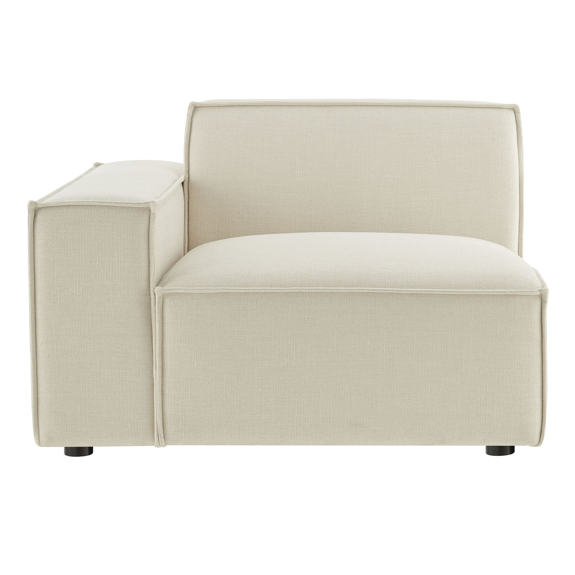 Restore Performance Fabric Upholstered Left-Facing Modular Lounge Chair