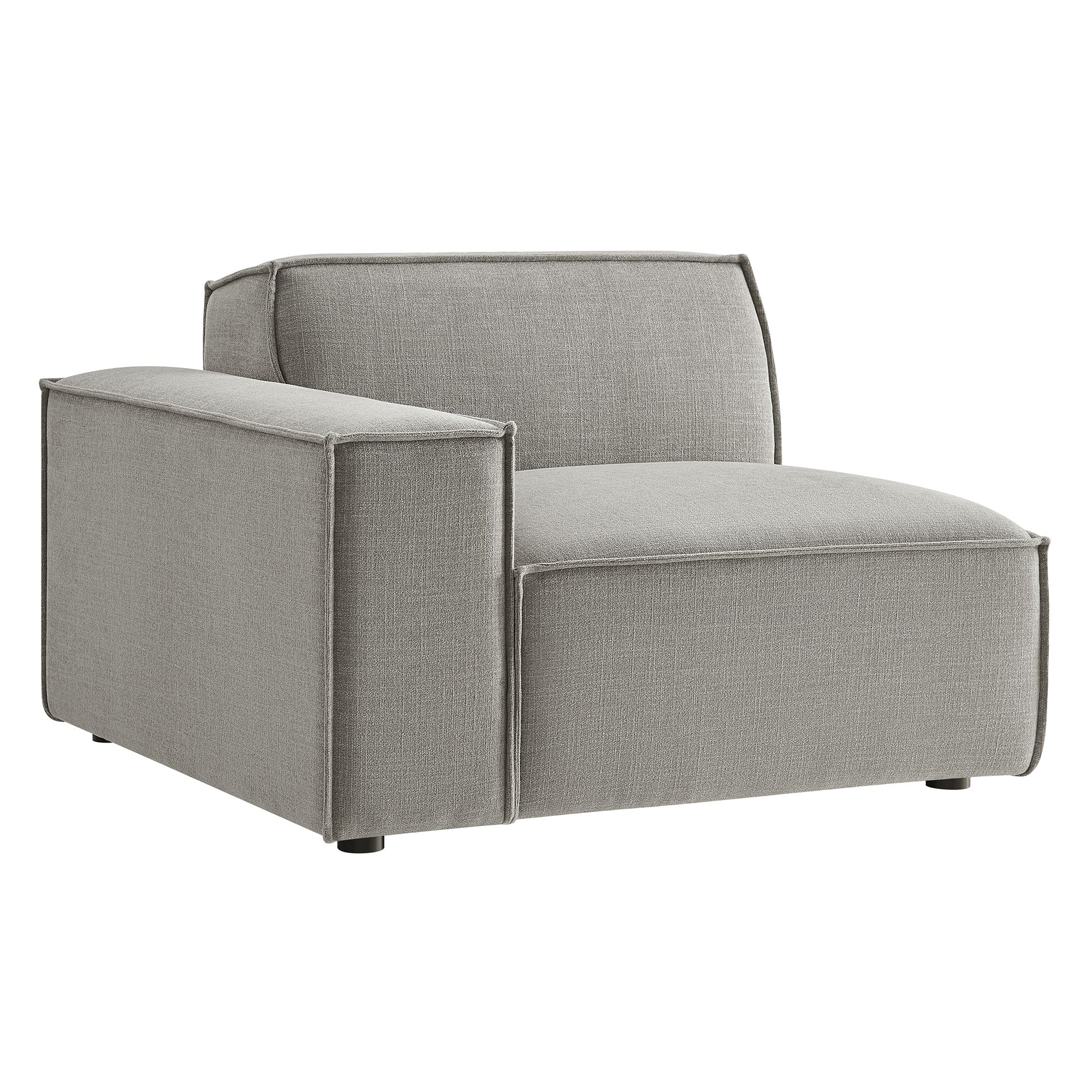 Restore Performance Fabric Upholstered Left-Facing Modular Lounge Chair