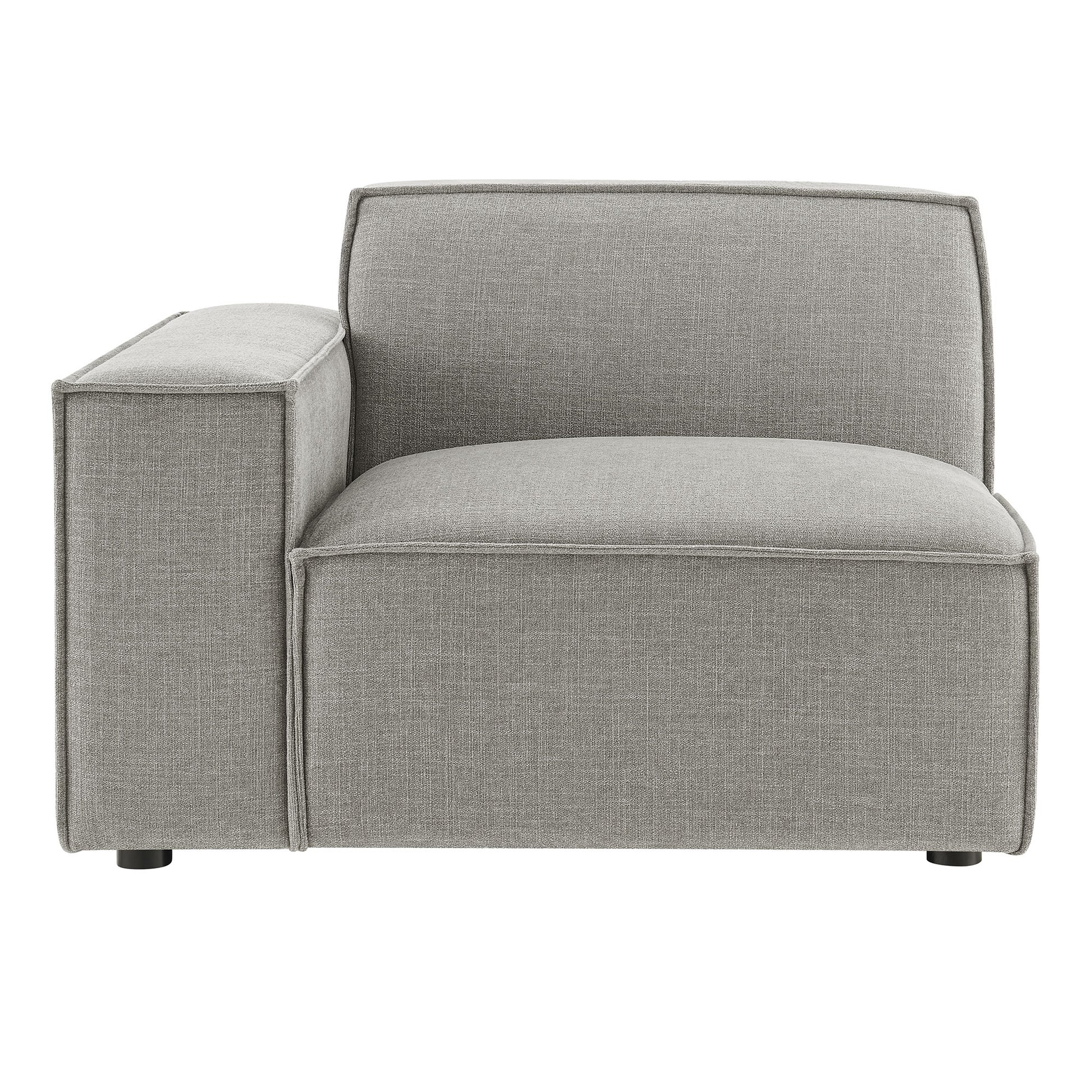 Restore Performance Fabric Upholstered Left-Facing Modular Lounge Chair