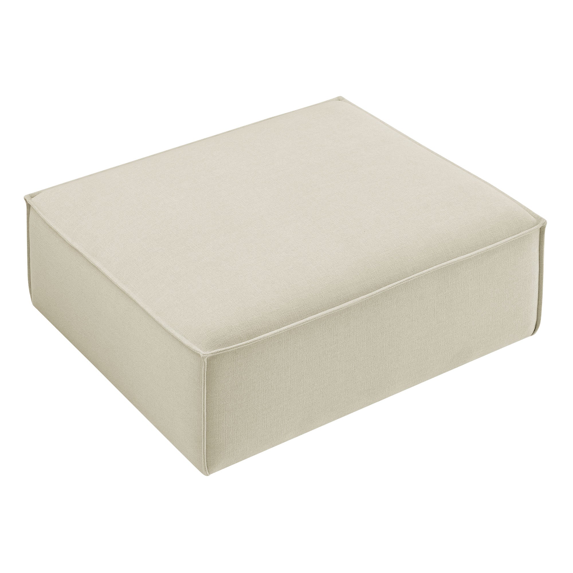 Restore Performance Fabric Upholstered Modular Ottoman - Sky