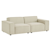 Restore 2-Piece Performance Fabric Upholstered Modular Loveseat - Ecru