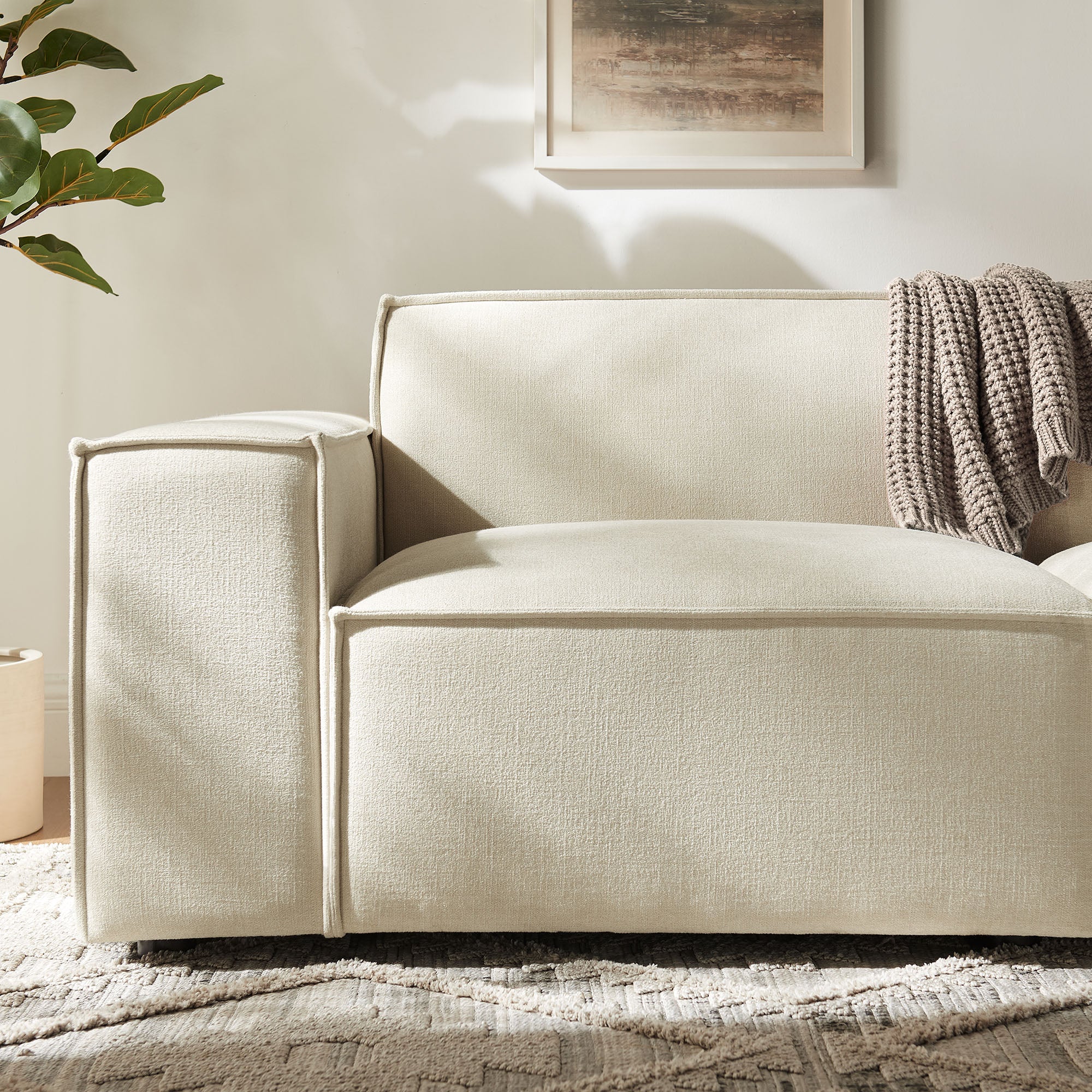 Restore 2-Piece Performance Fabric Upholstered Modular Loveseat