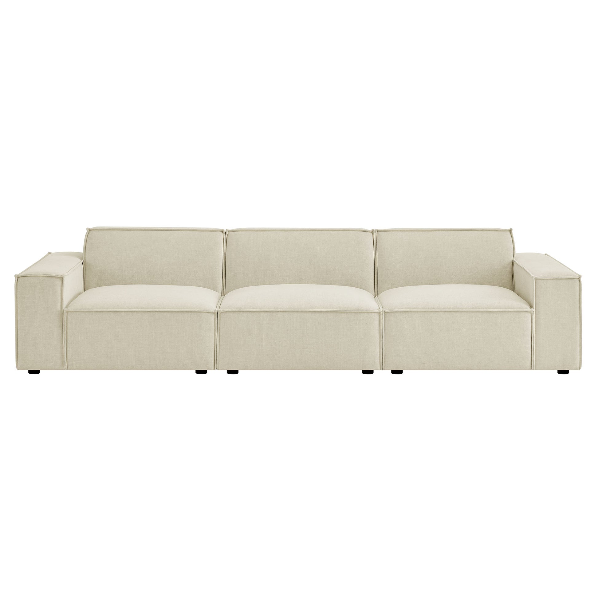 Restore 3-Piece Performance Fabric Upholstered Modular Sofa Set