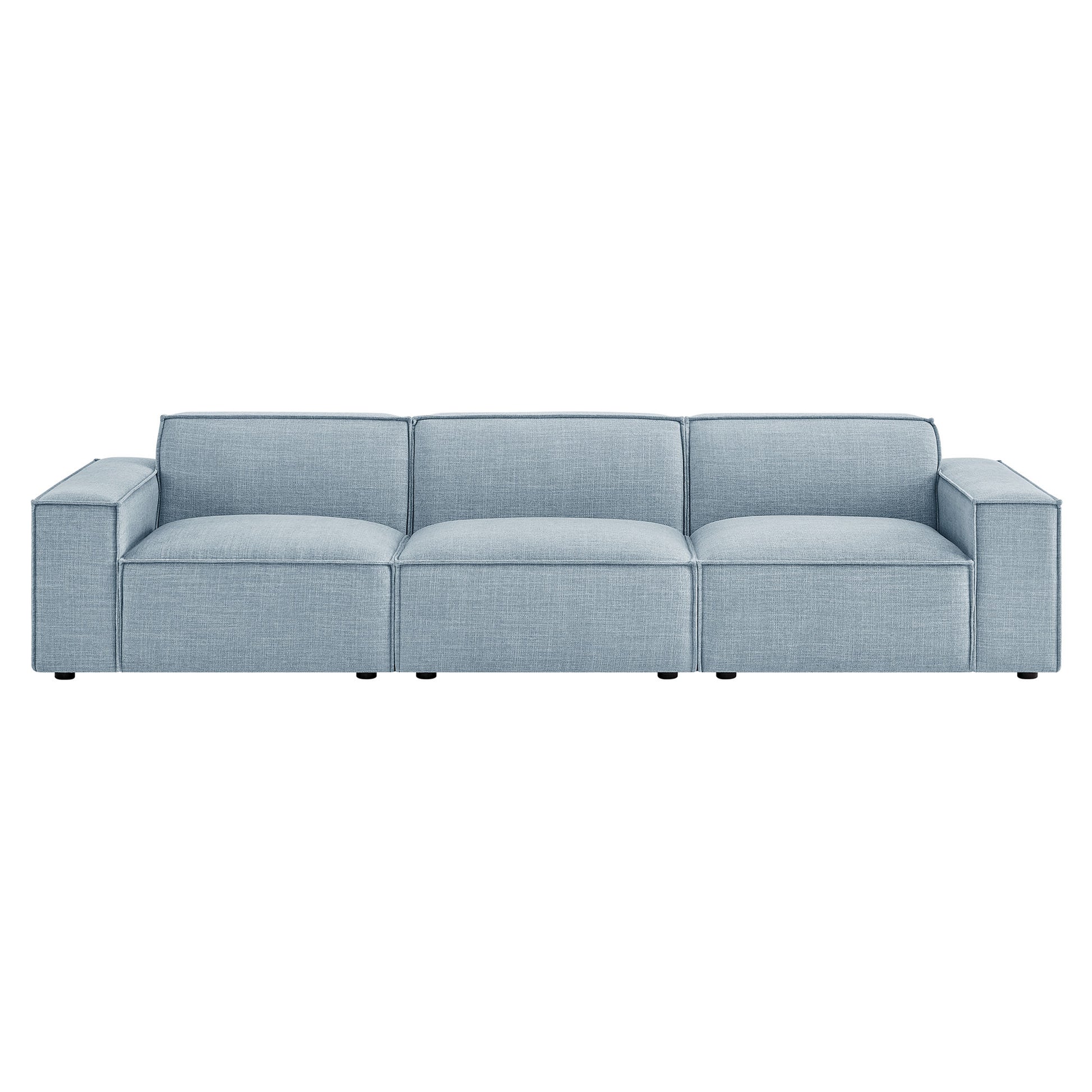 Restore 3-Piece Performance Fabric Upholstered Modular Sofa Set