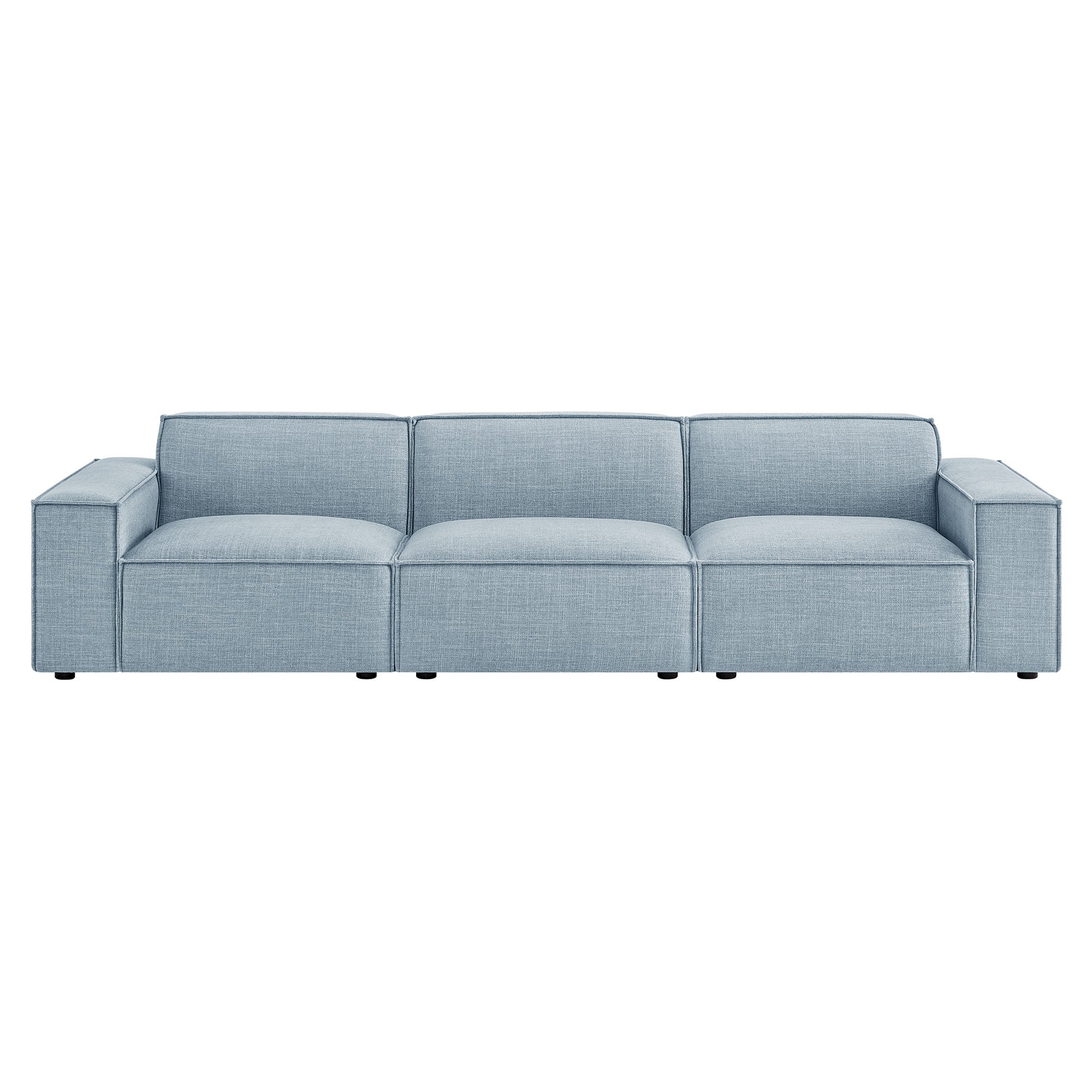 Restore 3-Piece Performance Fabric Upholstered Modular Sofa Set